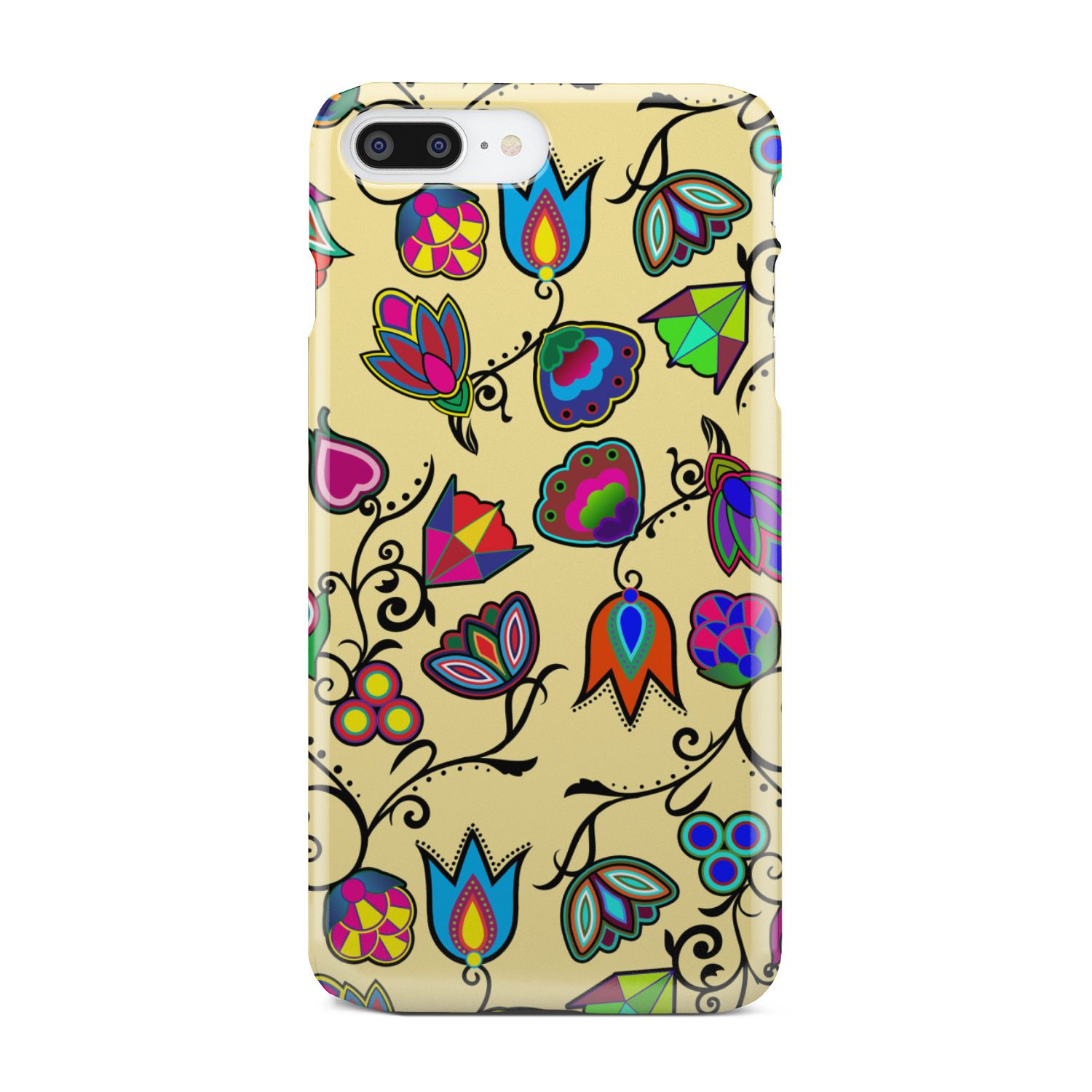 Indigenous Paisley Vanilla Phone Case Phone Case wc-fulfillment iPhone 7 Plus