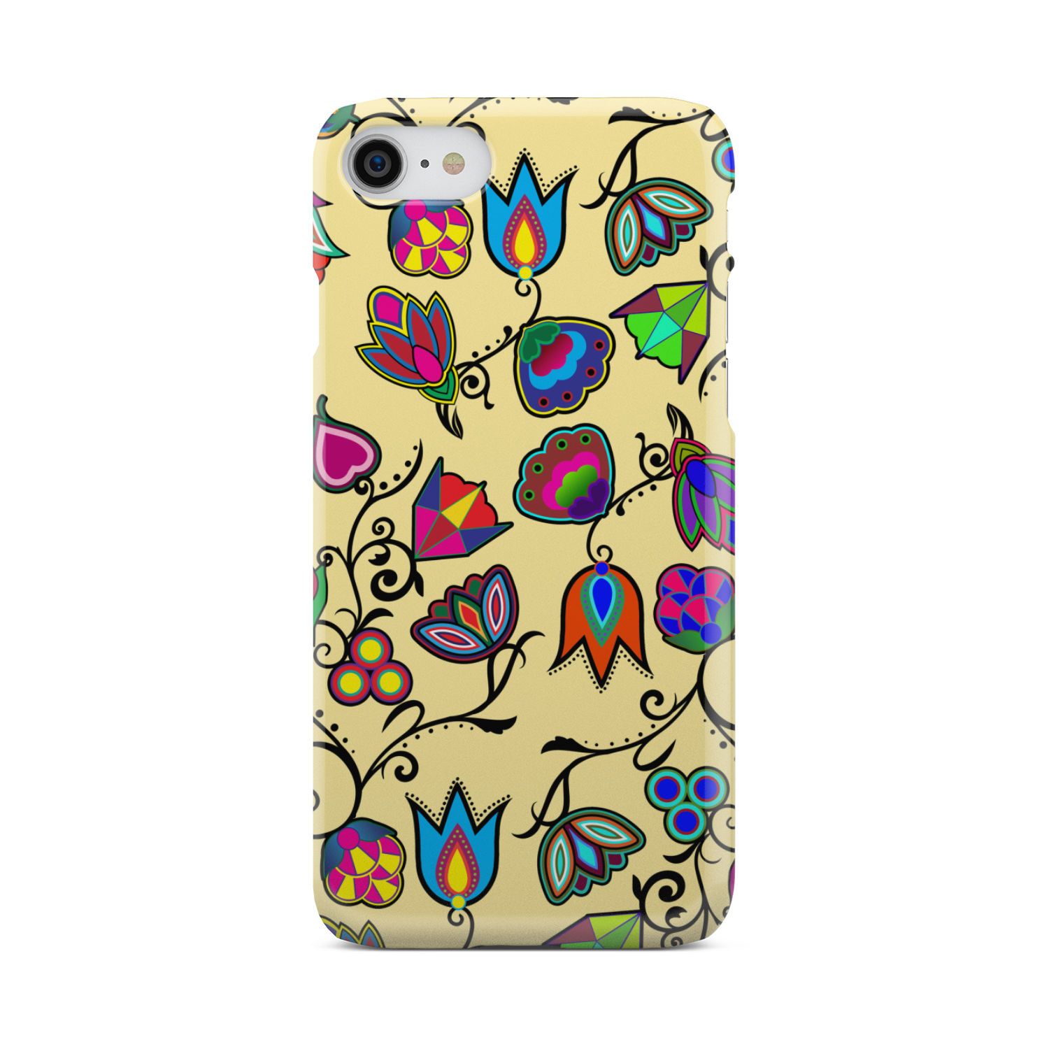 Indigenous Paisley Vanilla Phone Case Phone Case wc-fulfillment iPhone 8