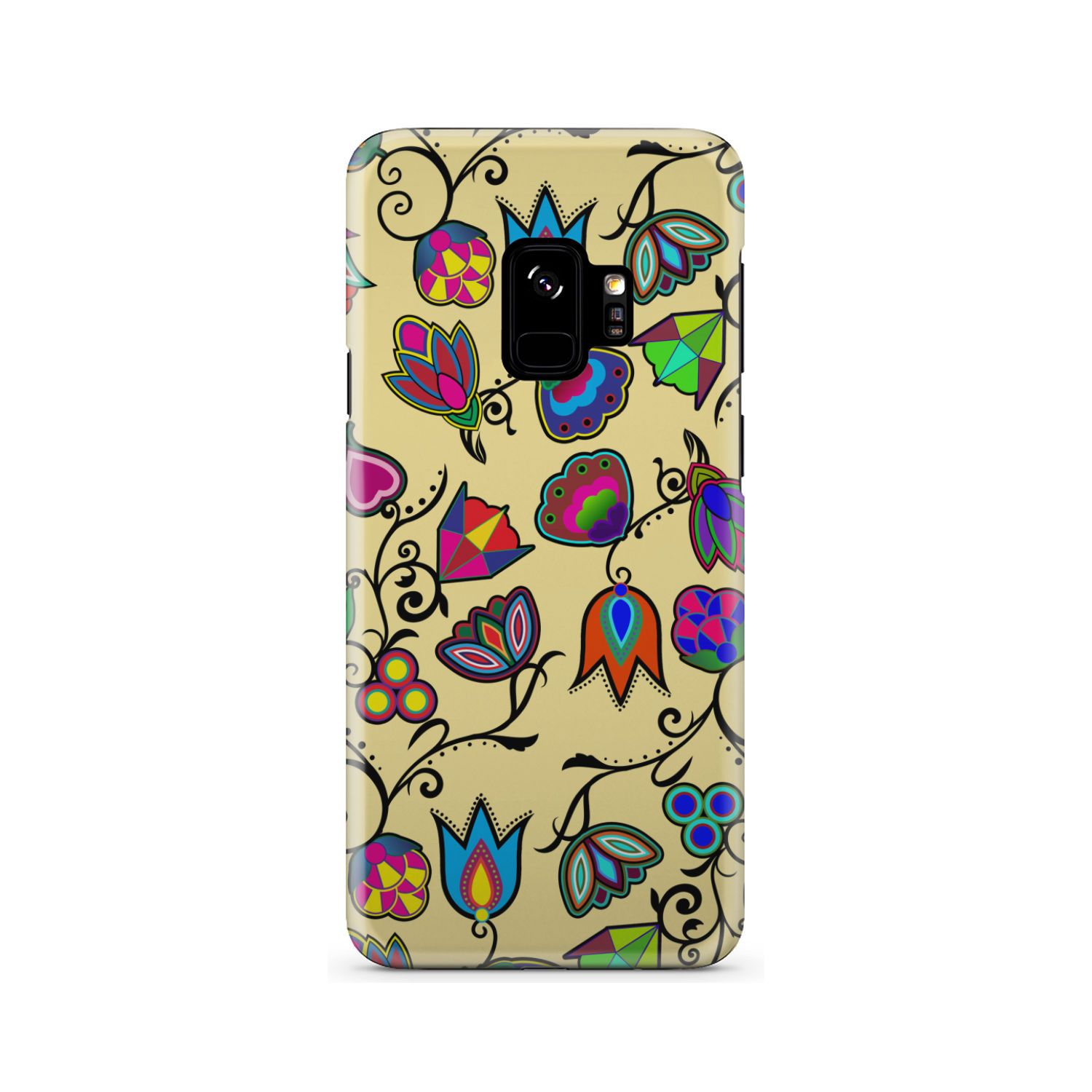 Indigenous Paisley Vanilla Phone Case Phone Case wc-fulfillment Samsung Galaxy S9