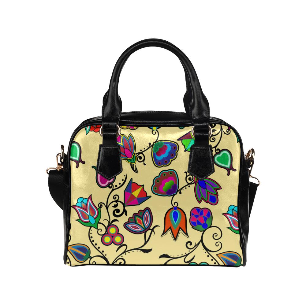 Indigenous Paisley - Vanilla Shoulder Handbag (Model 1634) Shoulder Handbags (1634) e-joyer