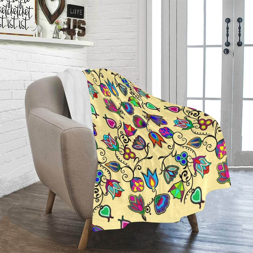 Indigenous Paisley Vanilla Ultra-Soft Micro Fleece Blanket 40"x50" Ultra-Soft Blanket 40''x50'' e-joyer