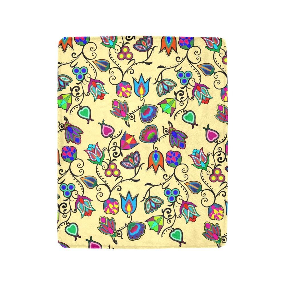Indigenous Paisley Vanilla Ultra-Soft Micro Fleece Blanket 40"x50" Ultra-Soft Blanket 40''x50'' e-joyer
