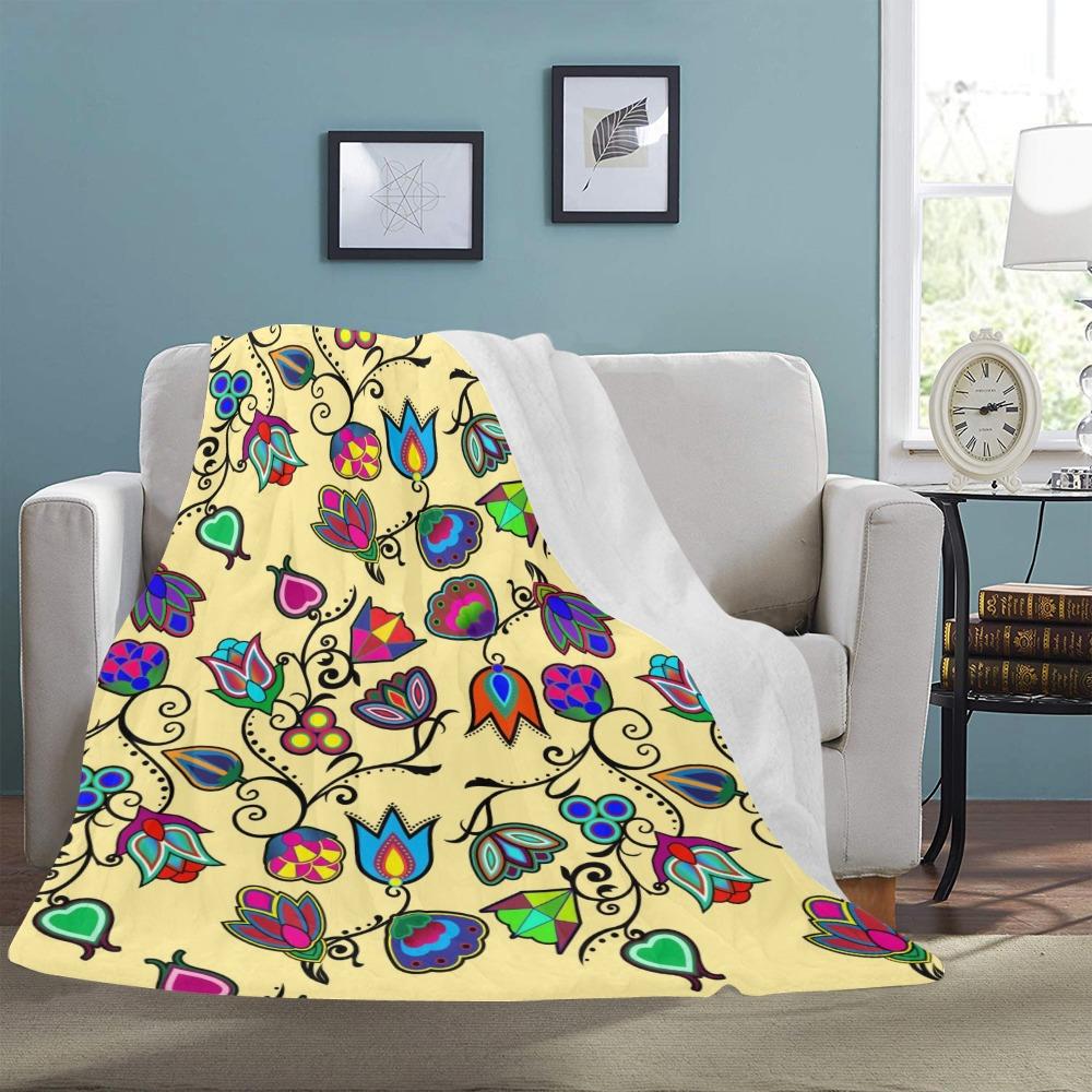 Indigenous Paisley Vanilla Ultra-Soft Micro Fleece Blanket 60"x80" Ultra-Soft Blanket 60''x80'' e-joyer