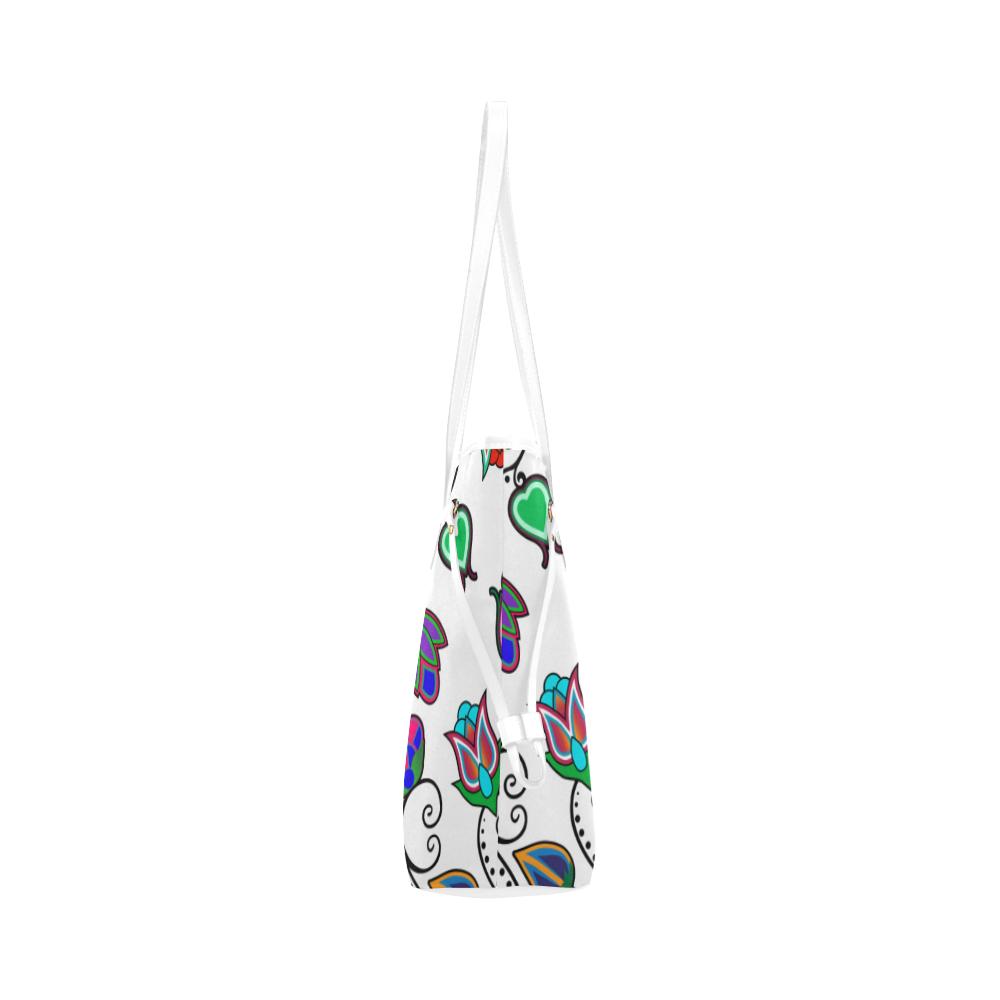 Indigenous Paisley - White Clover Canvas Tote Bag (Model 1661) Clover Canvas Tote Bag (1661) e-joyer