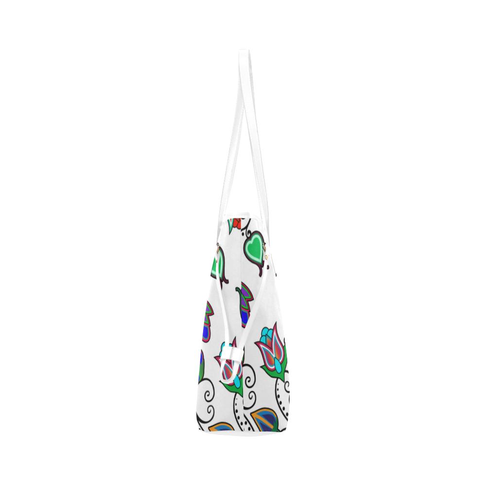 Indigenous Paisley - White Clover Canvas Tote Bag (Model 1661) Clover Canvas Tote Bag (1661) e-joyer