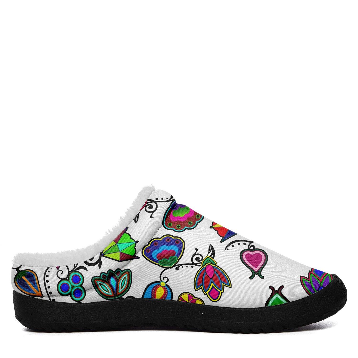 Indigenous Paisley White Ikinnii Indoor Slipper 49 Dzine