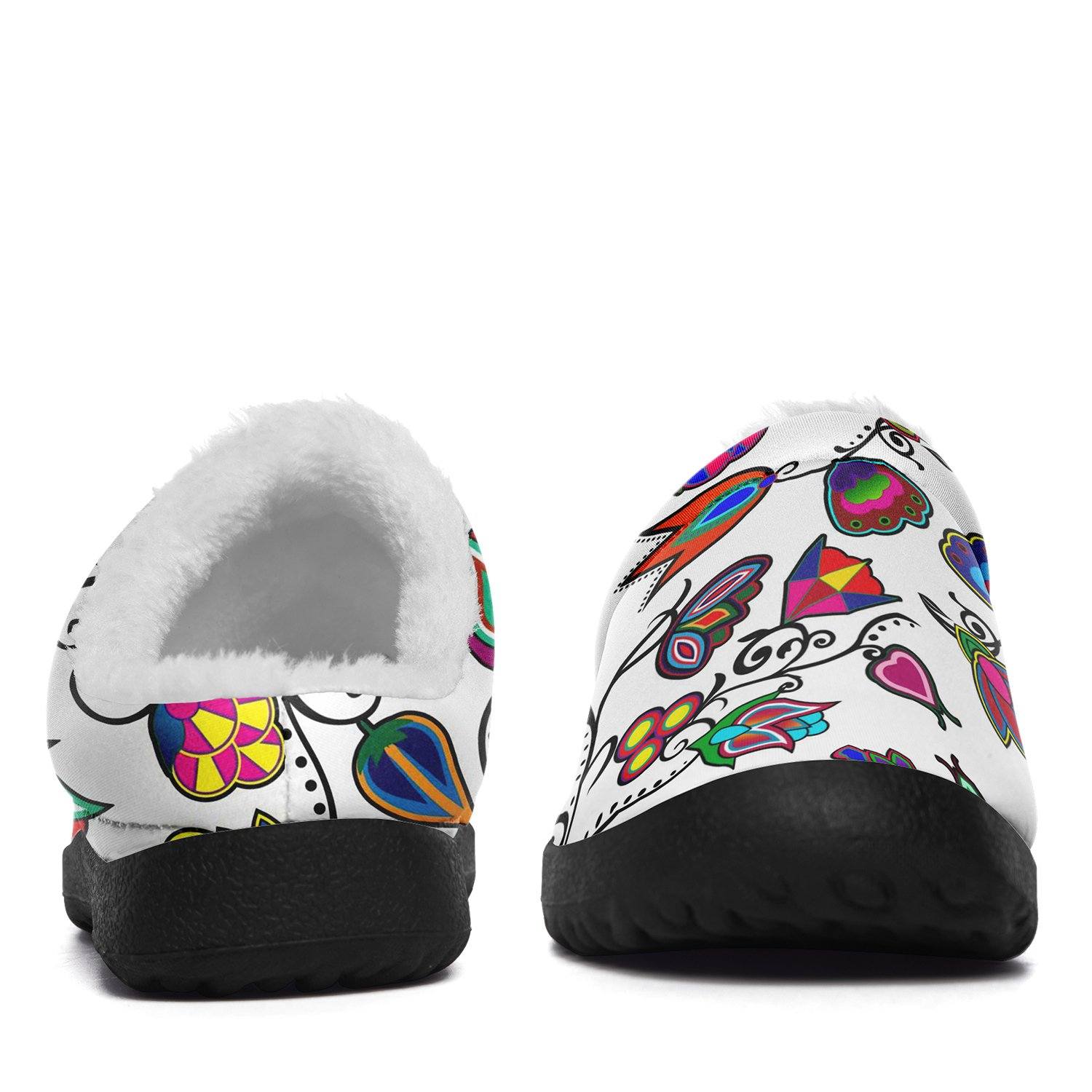 Indigenous Paisley White Ikinnii Indoor Slipper 49 Dzine