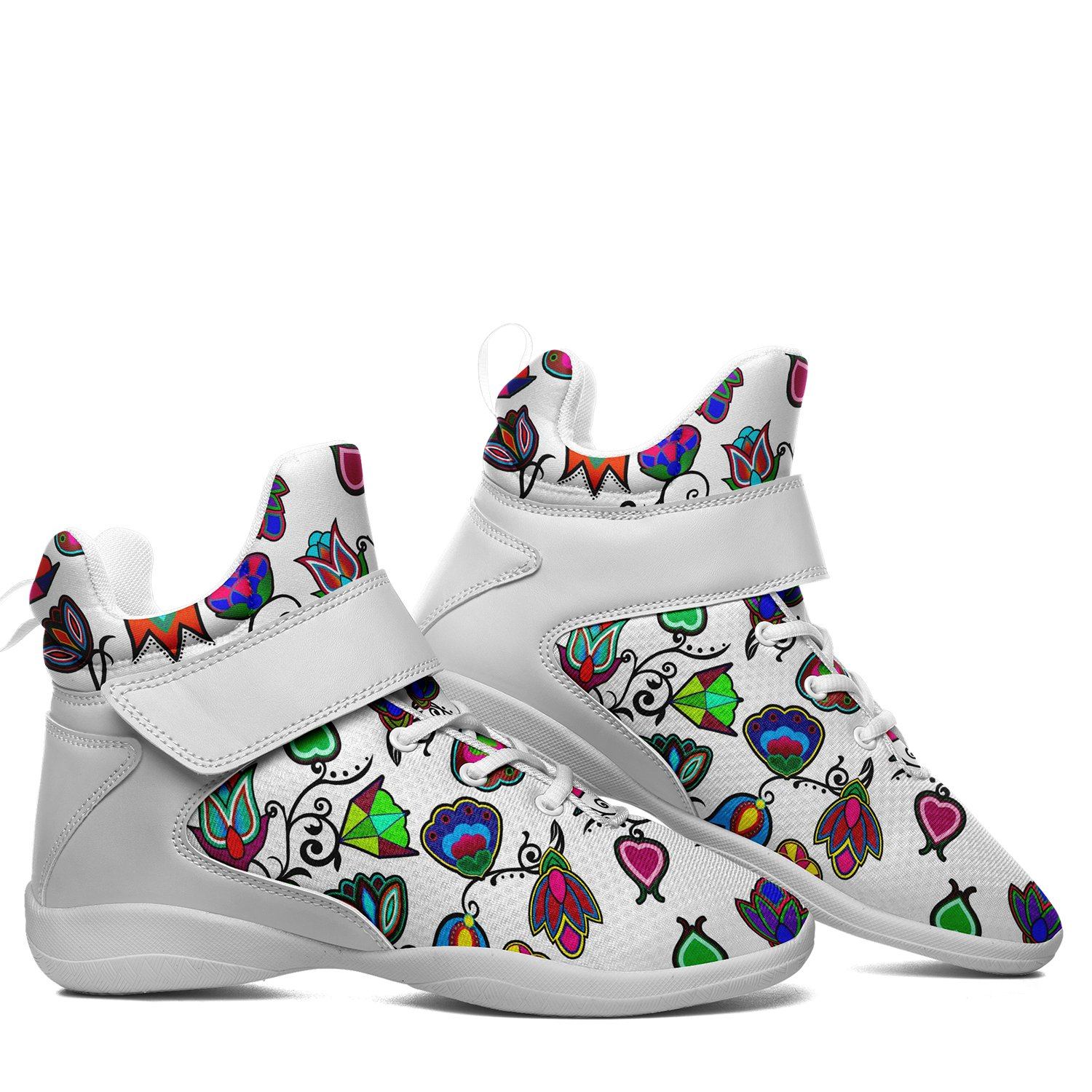 Indigenous Paisley White Ipottaa Basketball / Sport High Top Shoes 49 Dzine
