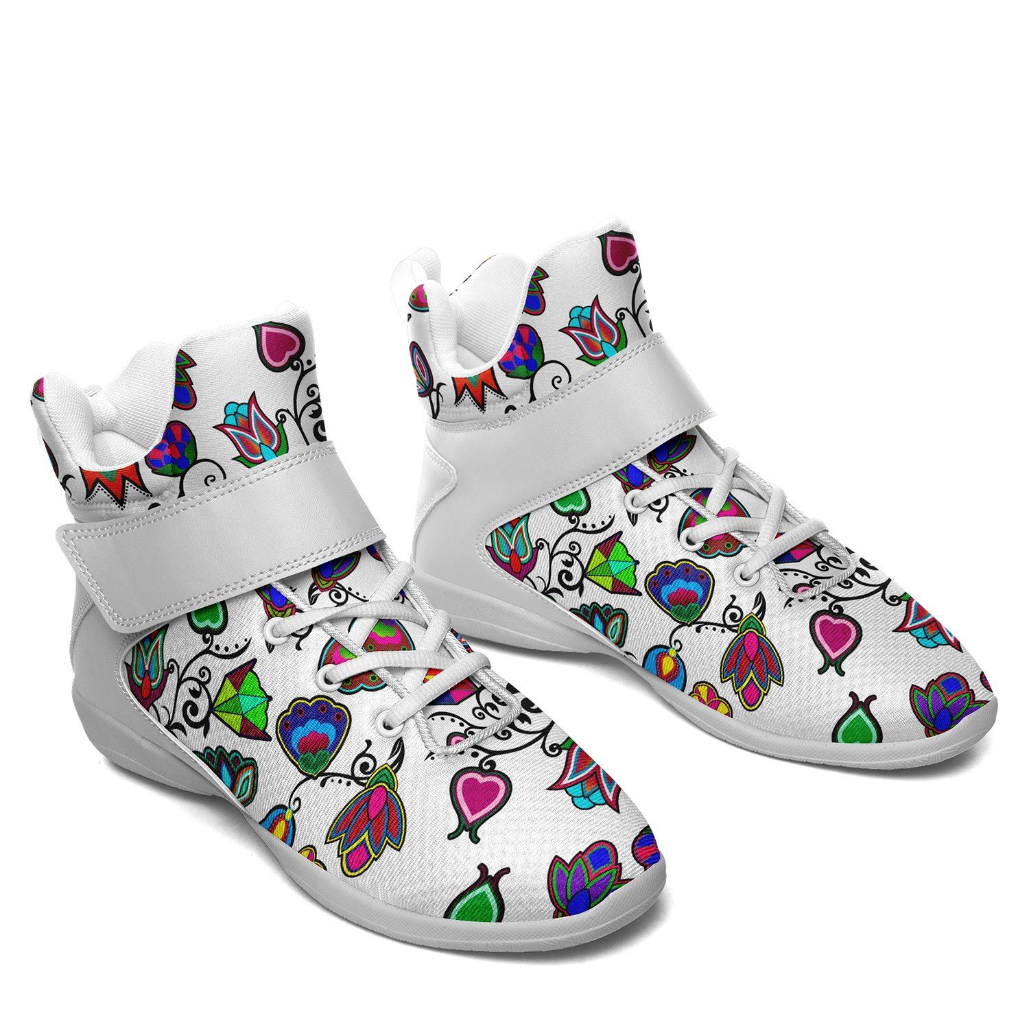 Indigenous Paisley White Ipottaa Basketball / Sport High Top Shoes 49 Dzine