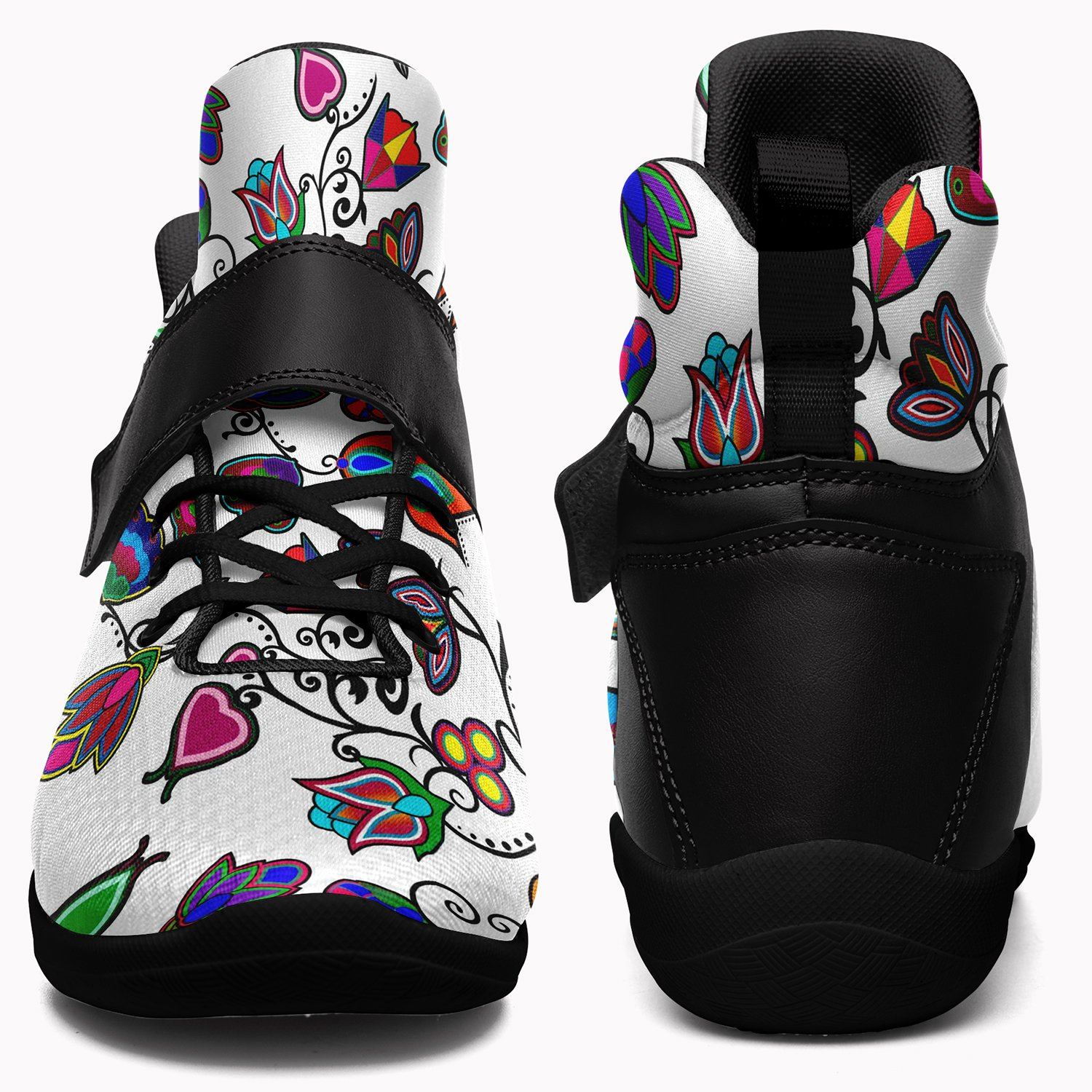Indigenous Paisley White Ipottaa Basketball / Sport High Top Shoes 49 Dzine