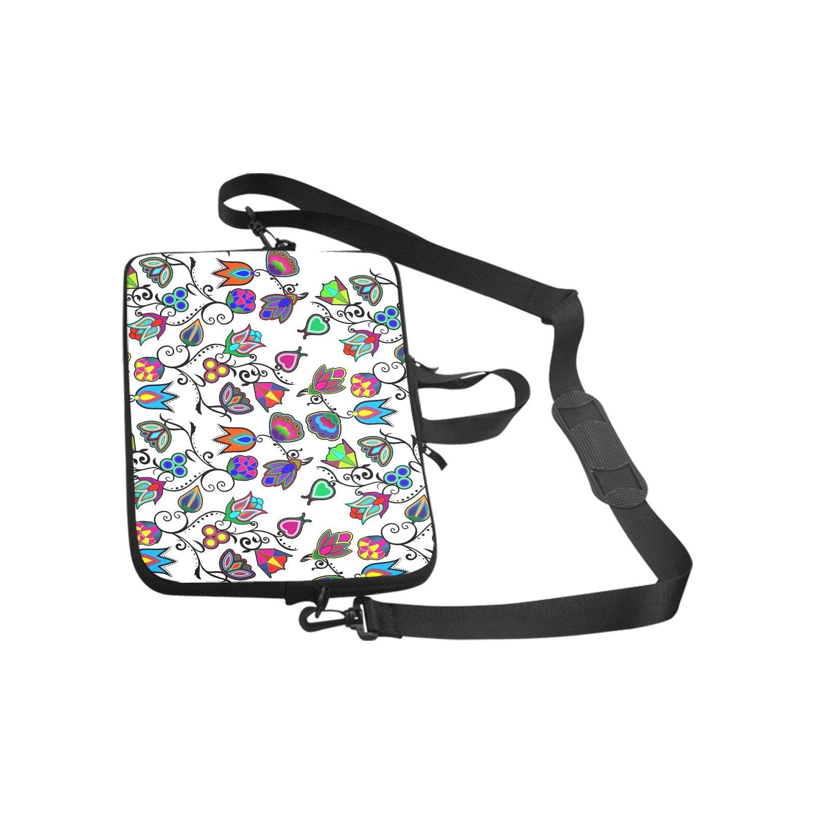 Indigenous Paisley White Laptop Handbags 17" bag e-joyer
