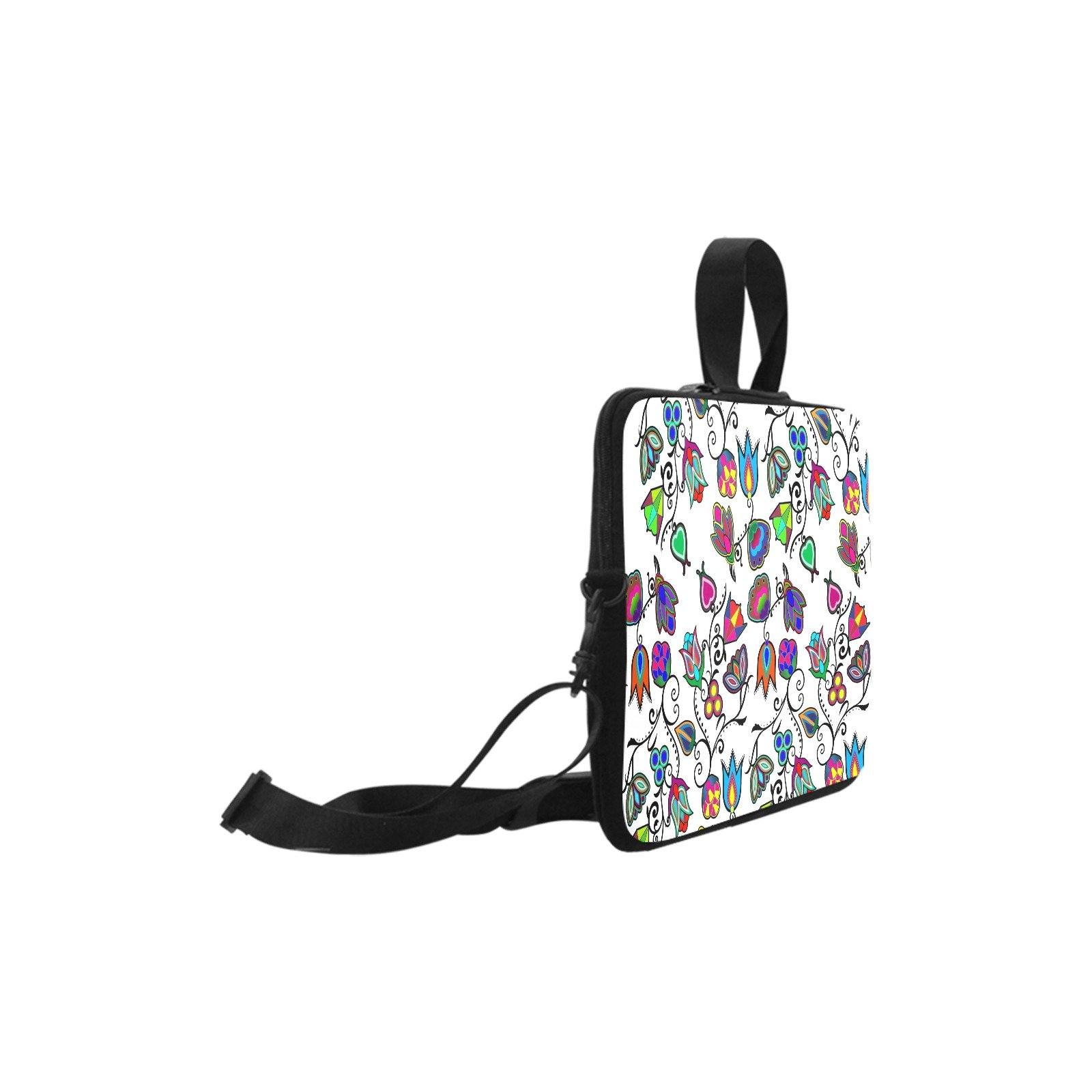 Indigenous Paisley White Laptop Handbags 17" bag e-joyer