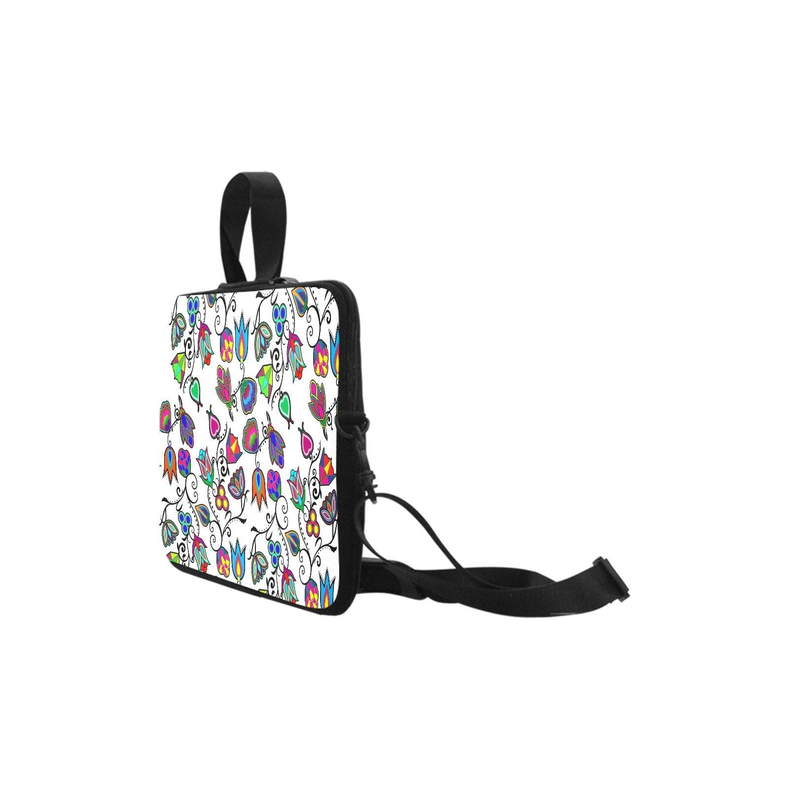 Indigenous Paisley White Laptop Handbags 17" bag e-joyer