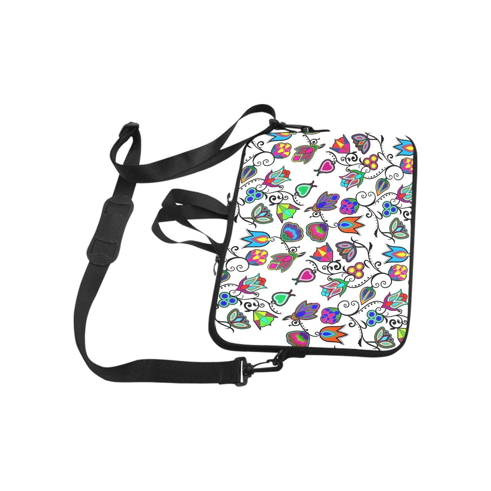 Indigenous Paisley White Laptop Handbags 17" bag e-joyer