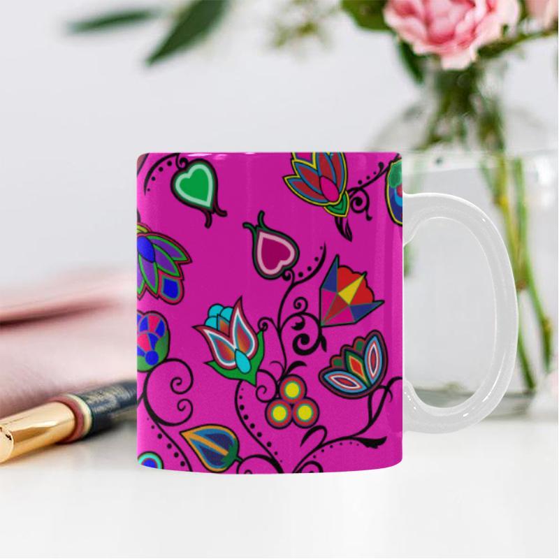 Indigenous Paisley White Mug(11OZ) White Mug e-joyer 