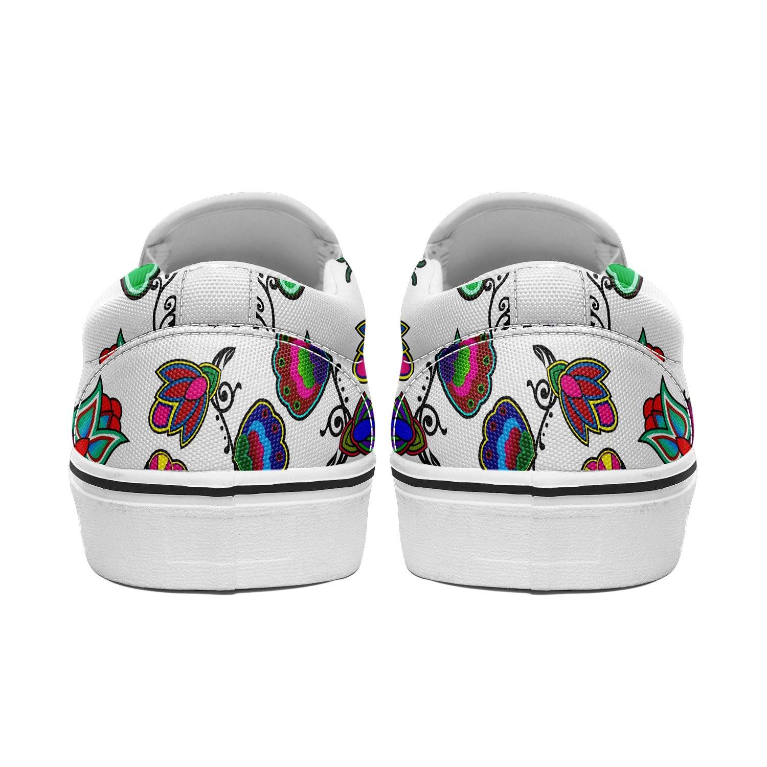 Indigenous Paisley White Otoyimm Canvas Slip On Shoes 49 Dzine