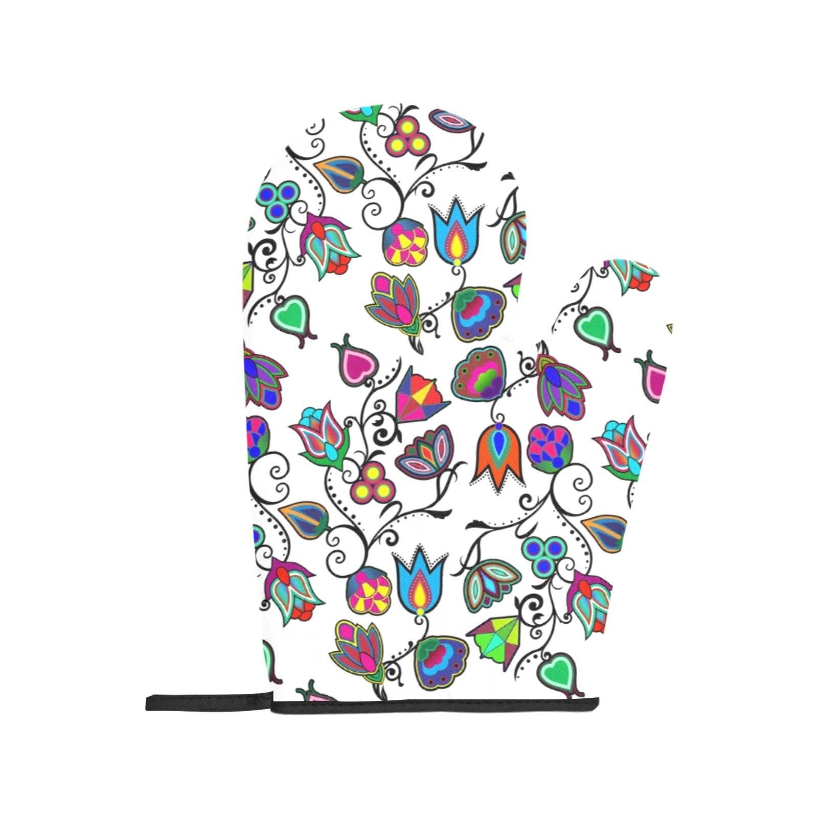Indigenous Paisley White Oven Mitt & Pot Holder Oven Mitt & Pot Holder e-joyer