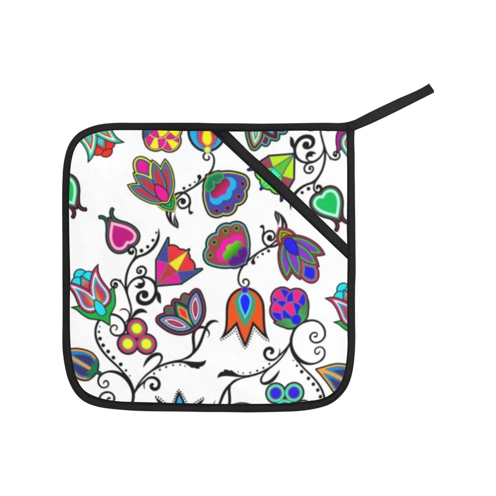 Indigenous Paisley White Oven Mitt & Pot Holder Oven Mitt & Pot Holder e-joyer