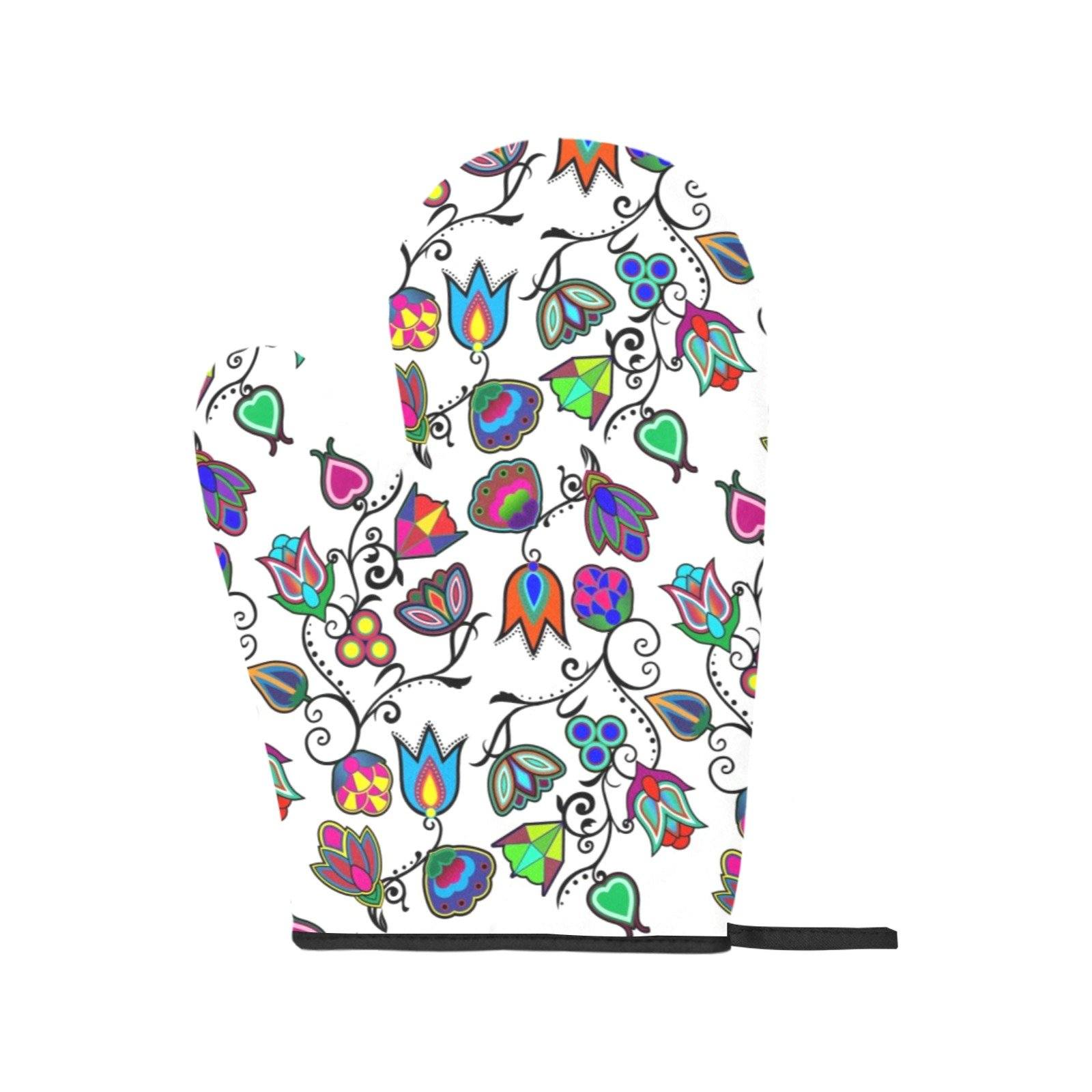 Indigenous Paisley White Oven Mitt & Pot Holder Oven Mitt & Pot Holder e-joyer