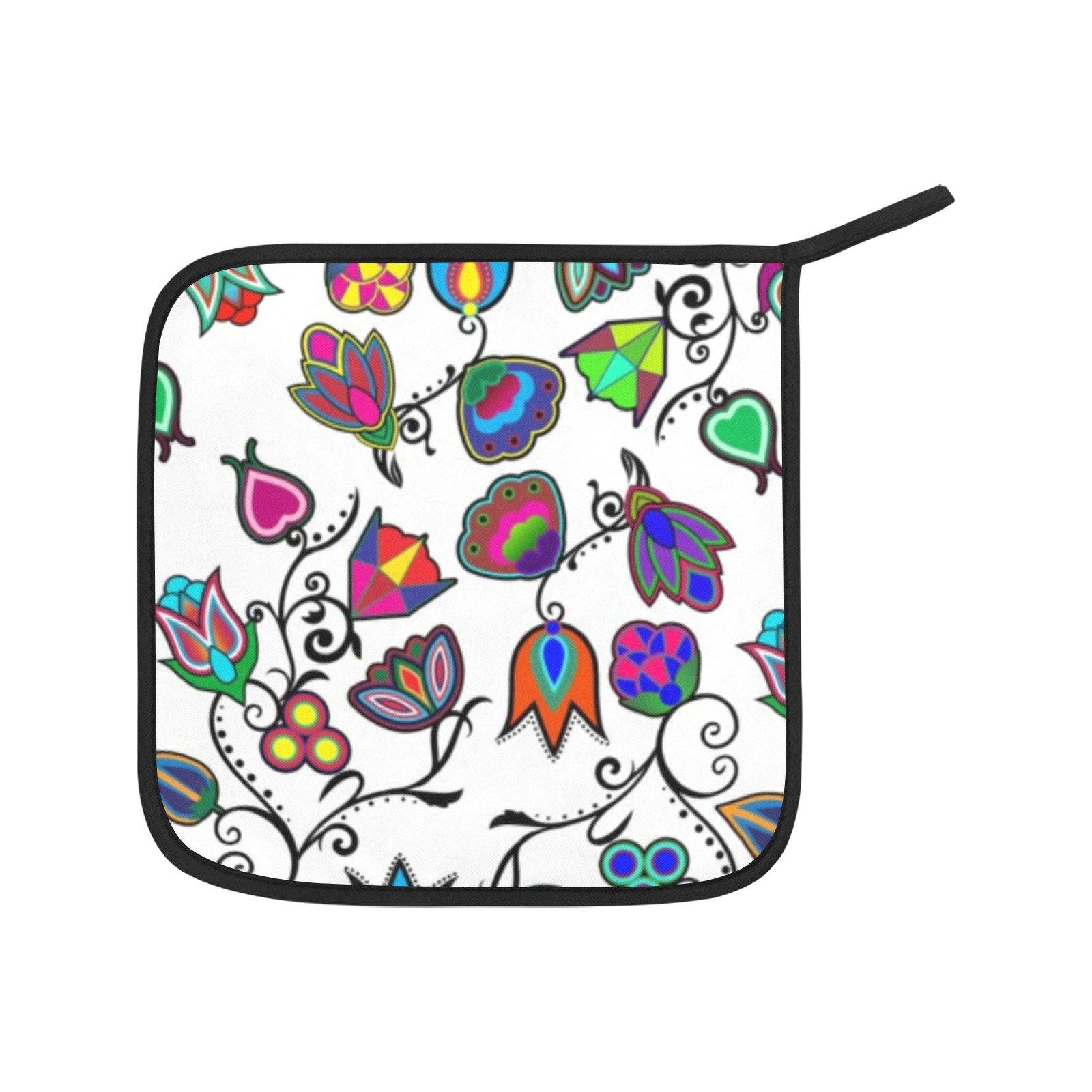 Indigenous Paisley White Oven Mitt & Pot Holder Oven Mitt & Pot Holder e-joyer