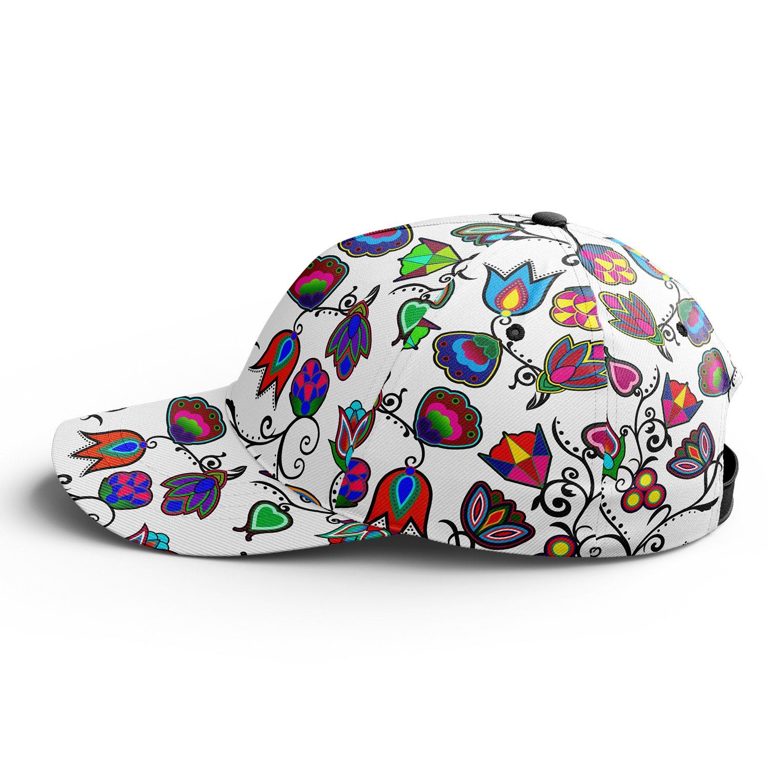 Indigenous Paisley White Snapback Hat hat Herman