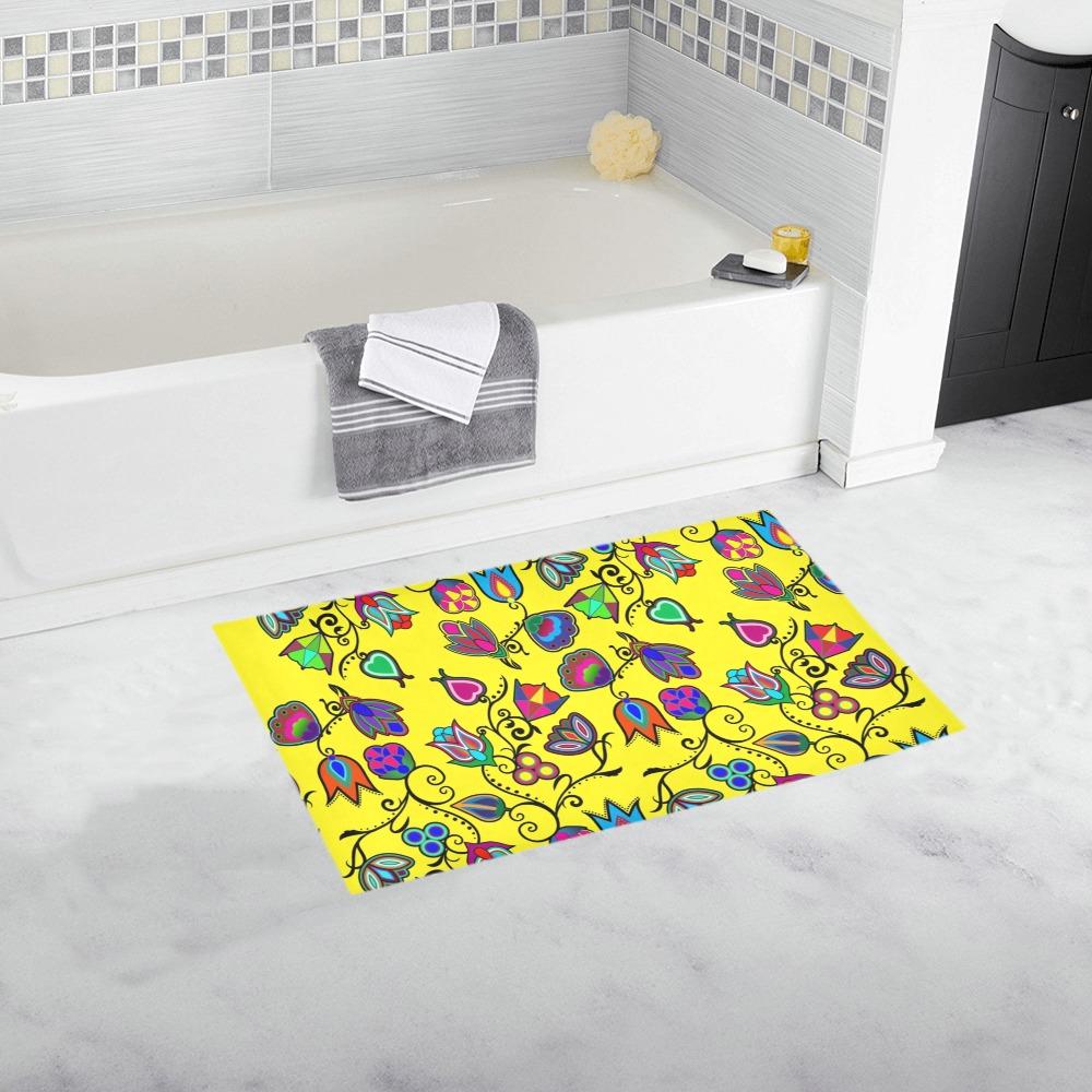 Indigenous Paisley Yellow Bath Rug 16''x 28'' Bath Rug 16''x 28'' e-joyer
