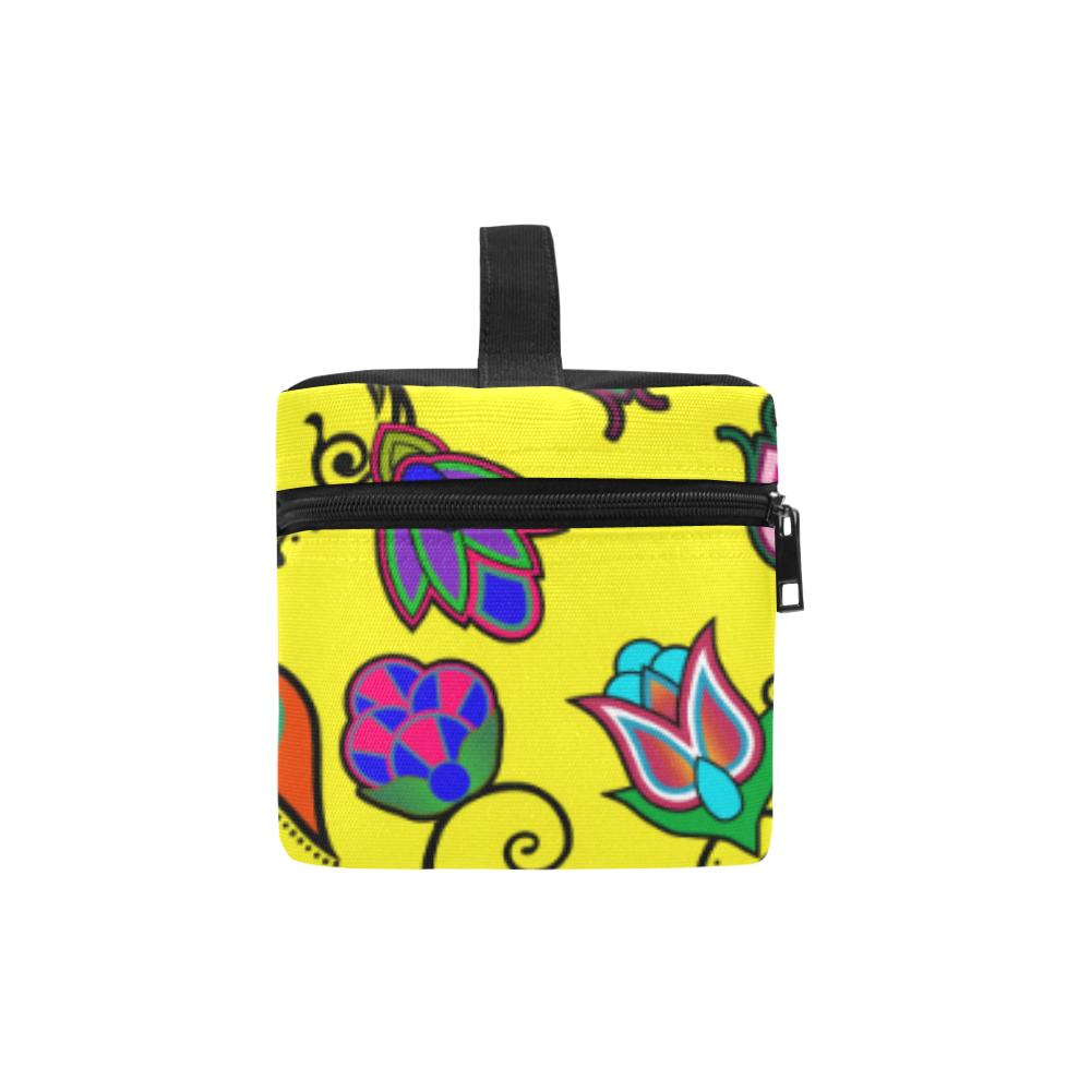Indigenous Paisley Yellow Cosmetic Bag/Large (Model 1658) Cosmetic Bag e-joyer