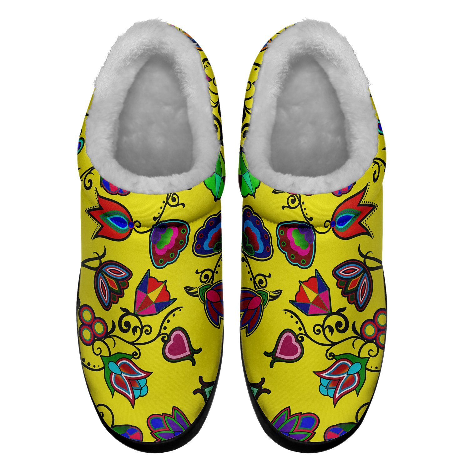 Indigenous Paisley Yellow Ikinnii Indoor Slipper 49 Dzine