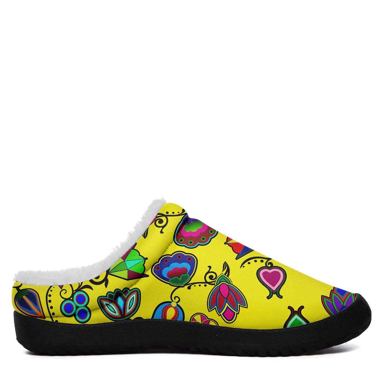 Indigenous Paisley Yellow Ikinnii Indoor Slipper 49 Dzine