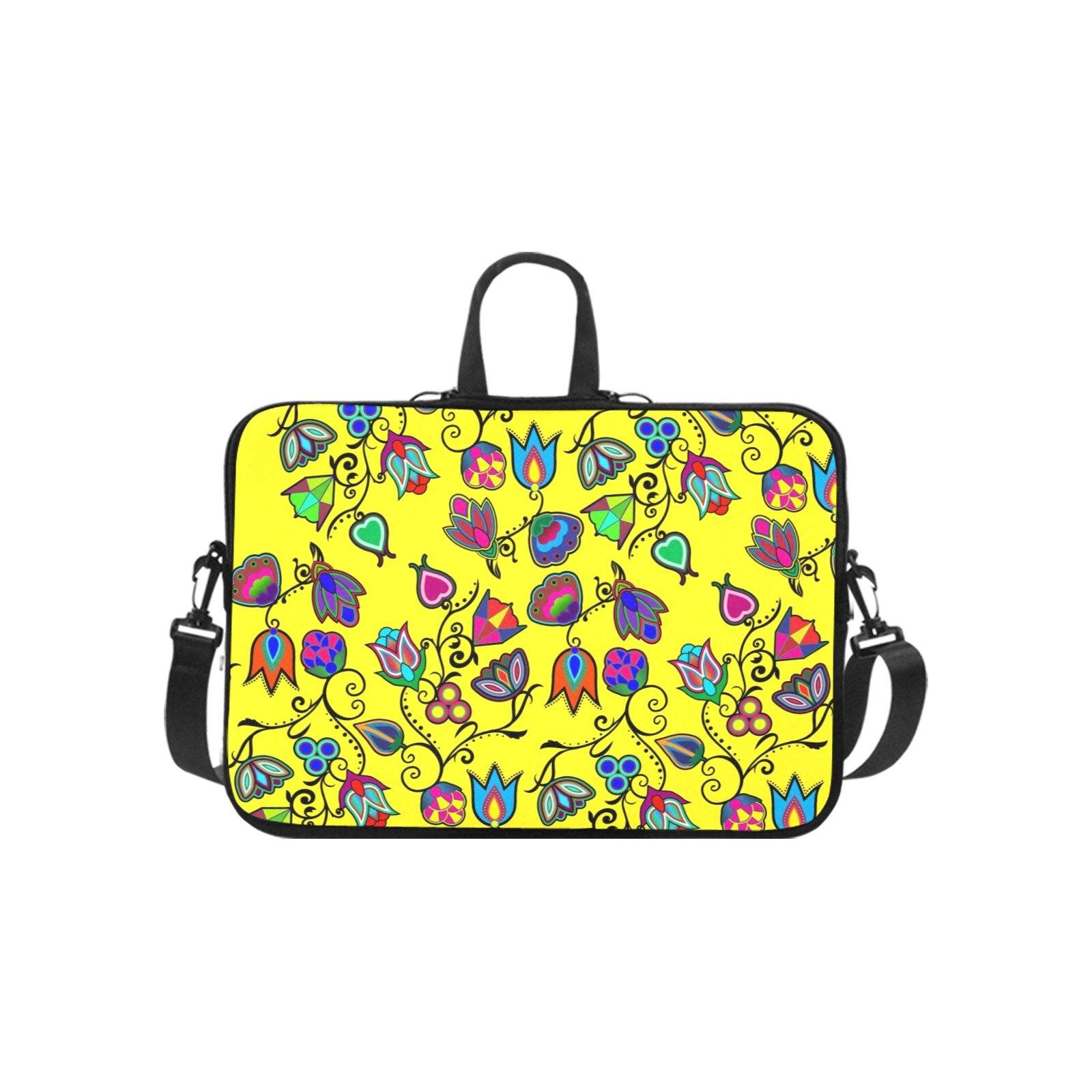 Indigenous Paisley Yellow Laptop Handbags 11" bag e-joyer
