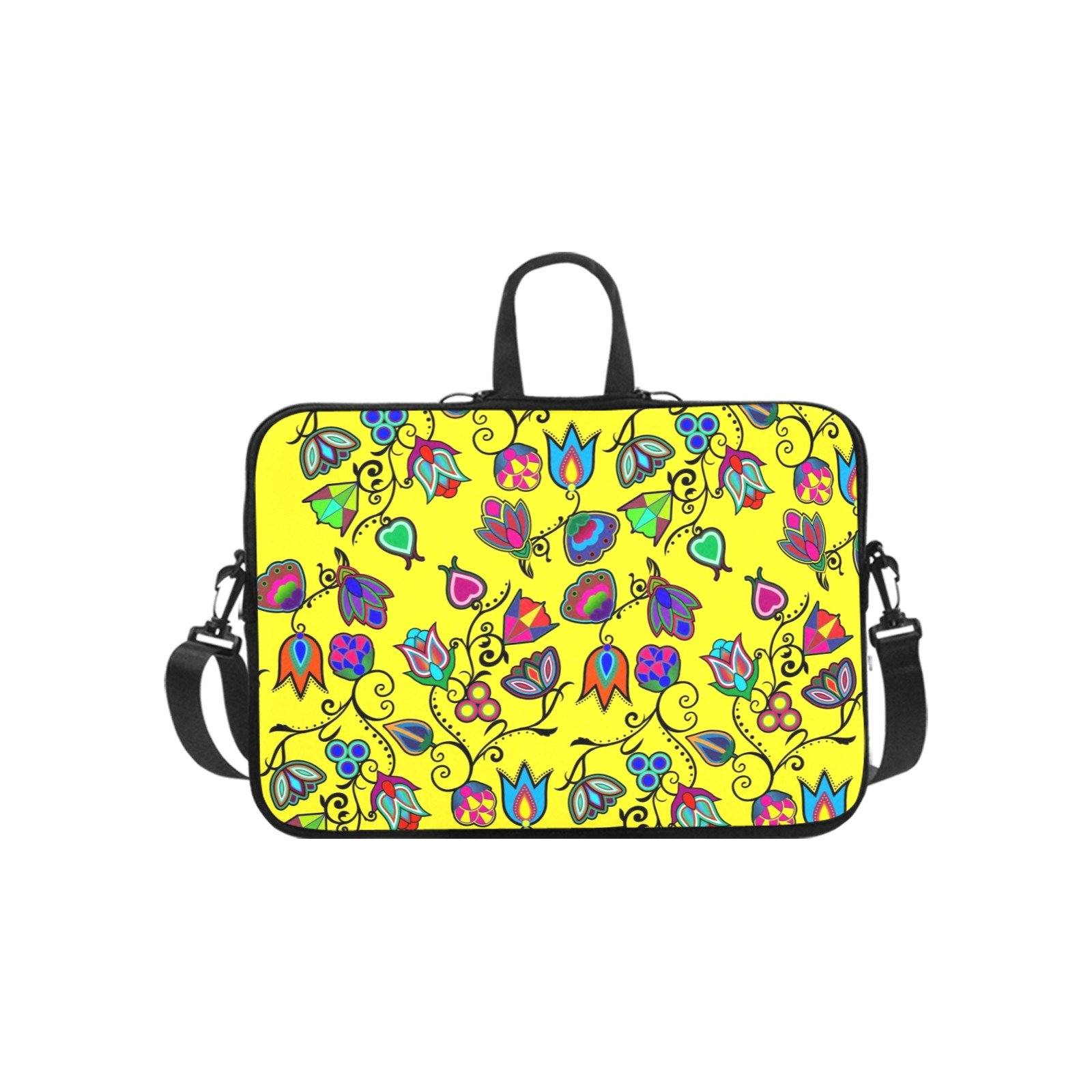Indigenous Paisley Yellow Laptop Handbags 11" bag e-joyer
