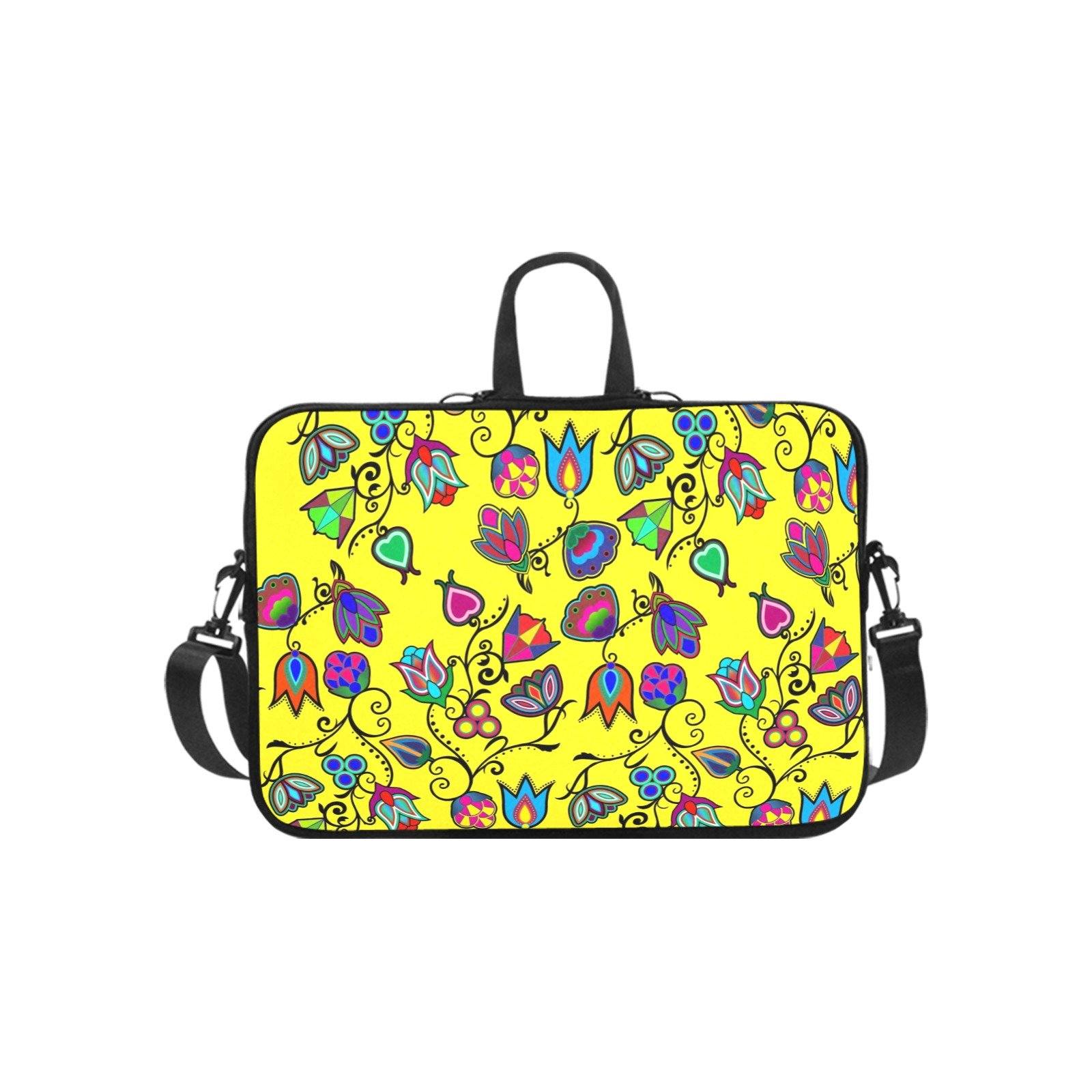 Indigenous Paisley Yellow Laptop Handbags 14" bag e-joyer