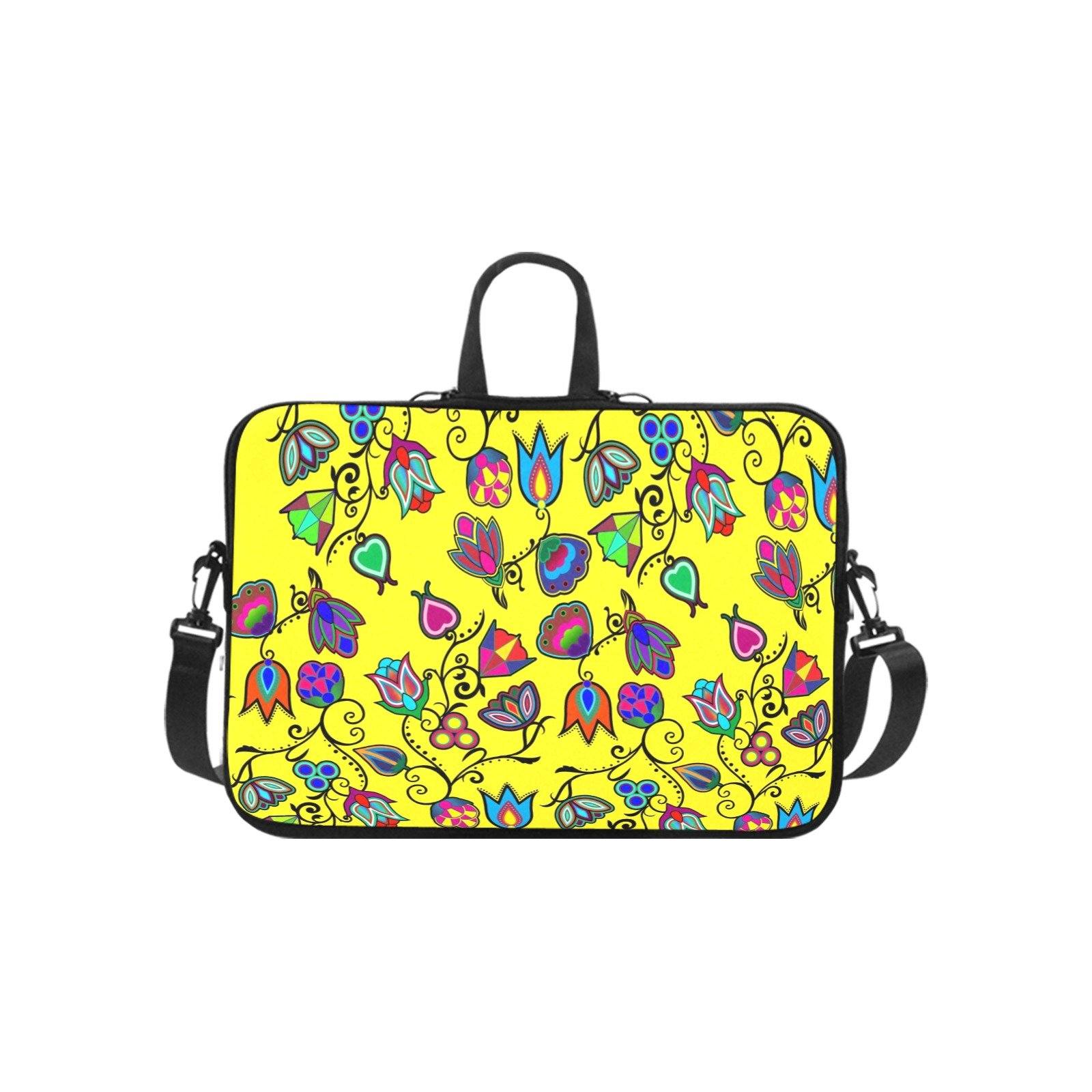Indigenous Paisley Yellow Laptop Handbags 14" bag e-joyer