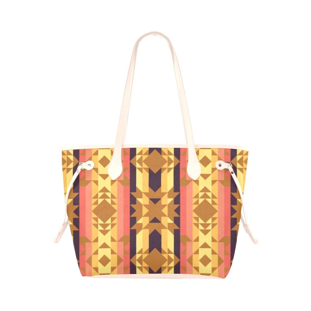 Infinite Sunset Clover Canvas Tote Bag (Model 1661) Clover Canvas Tote Bag (1661) e-joyer