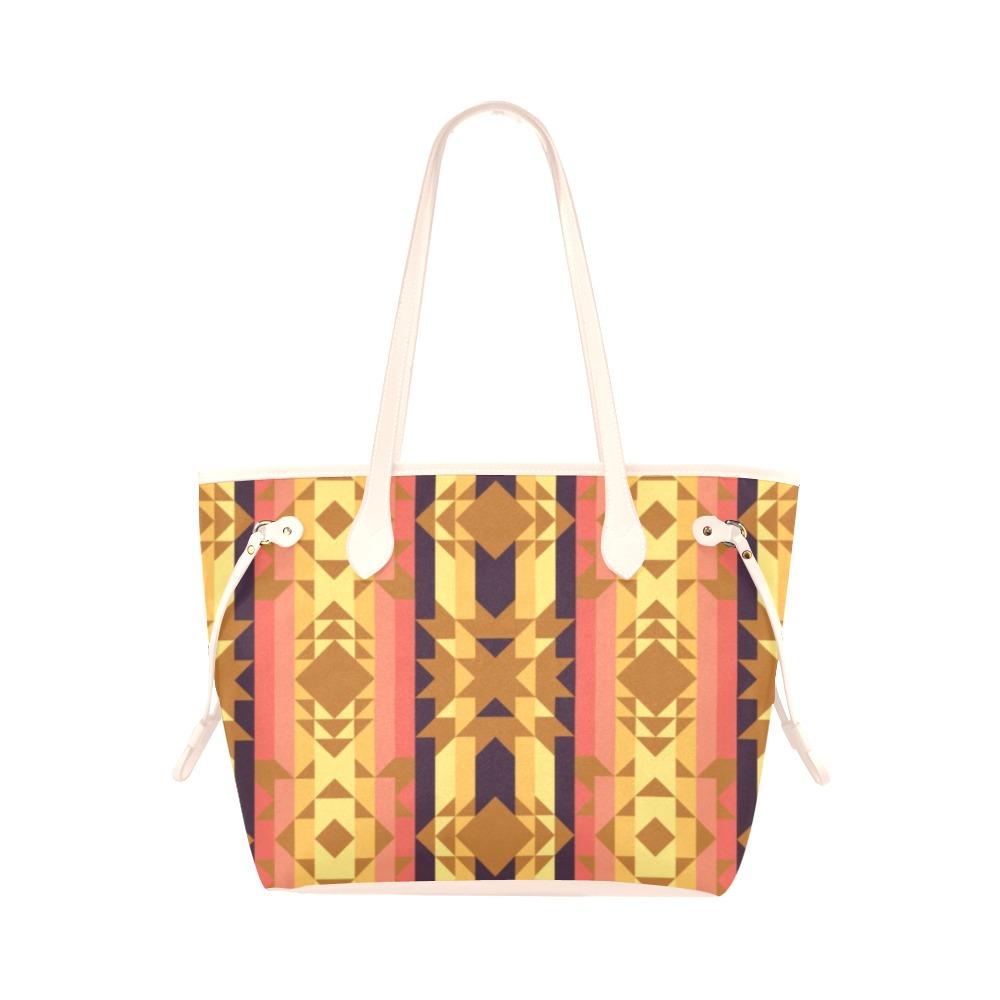 Infinite Sunset Clover Canvas Tote Bag (Model 1661) Clover Canvas Tote Bag (1661) e-joyer