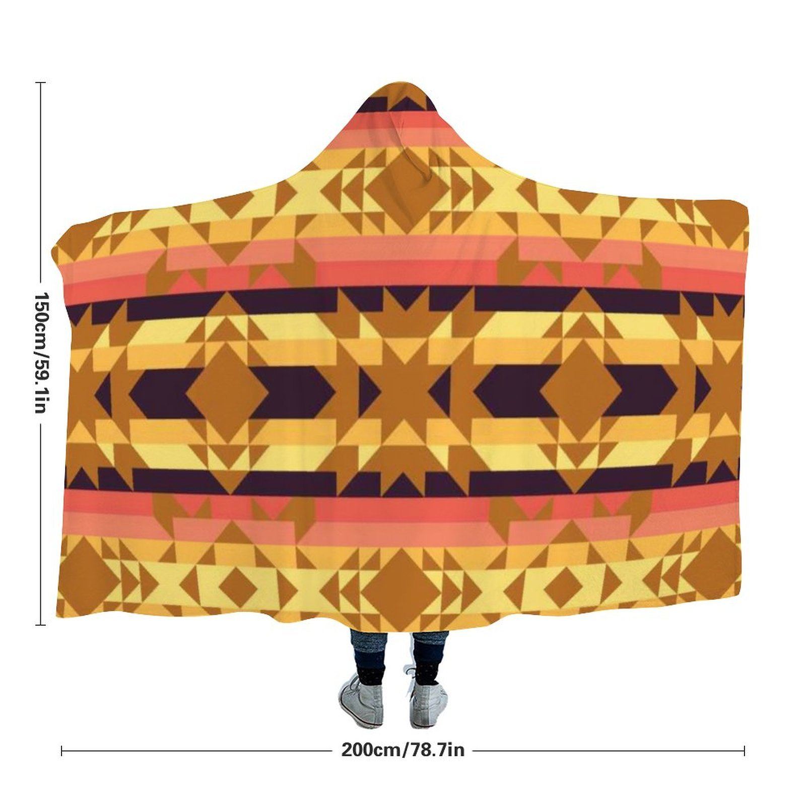 Infinite Sunset Hooded Blanket 49 Dzine
