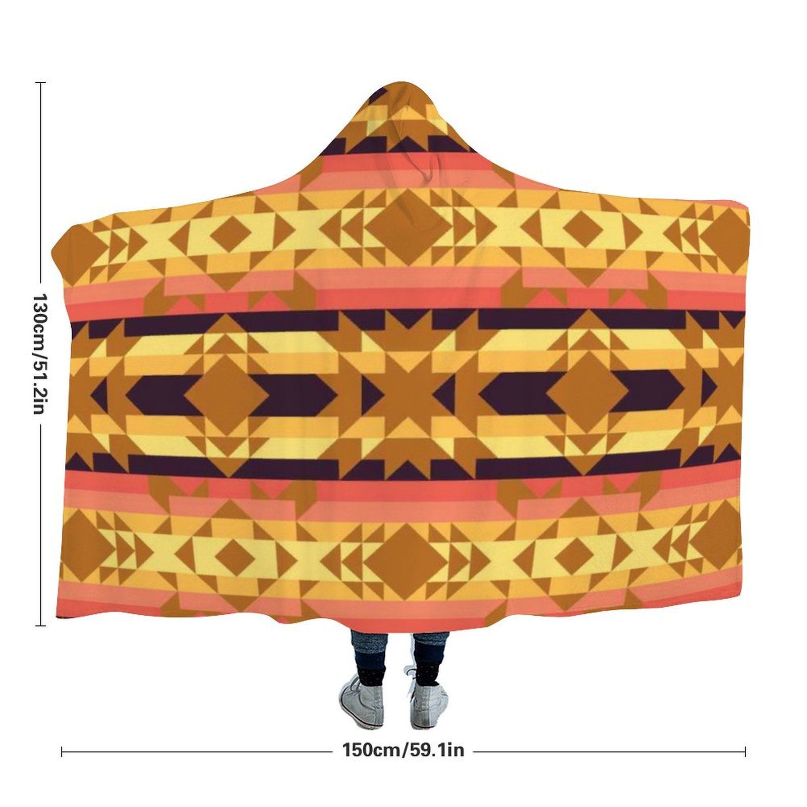 Infinite Sunset Hooded Blanket 49 Dzine