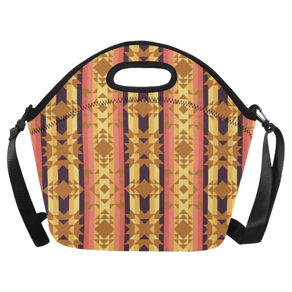 Infinite Sunset Neoprene Lunch Bag/Large (Model 1669) bag e-joyer
