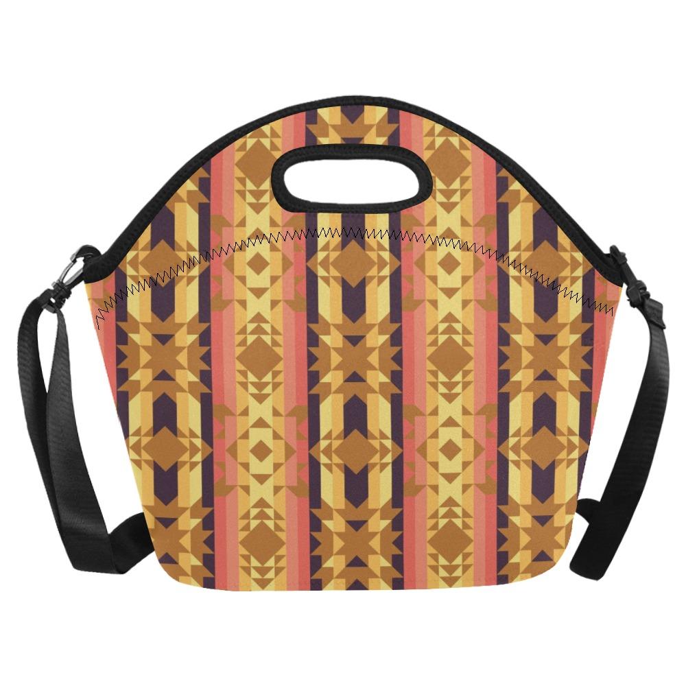 Infinite Sunset Neoprene Lunch Bag/Large (Model 1669) bag e-joyer