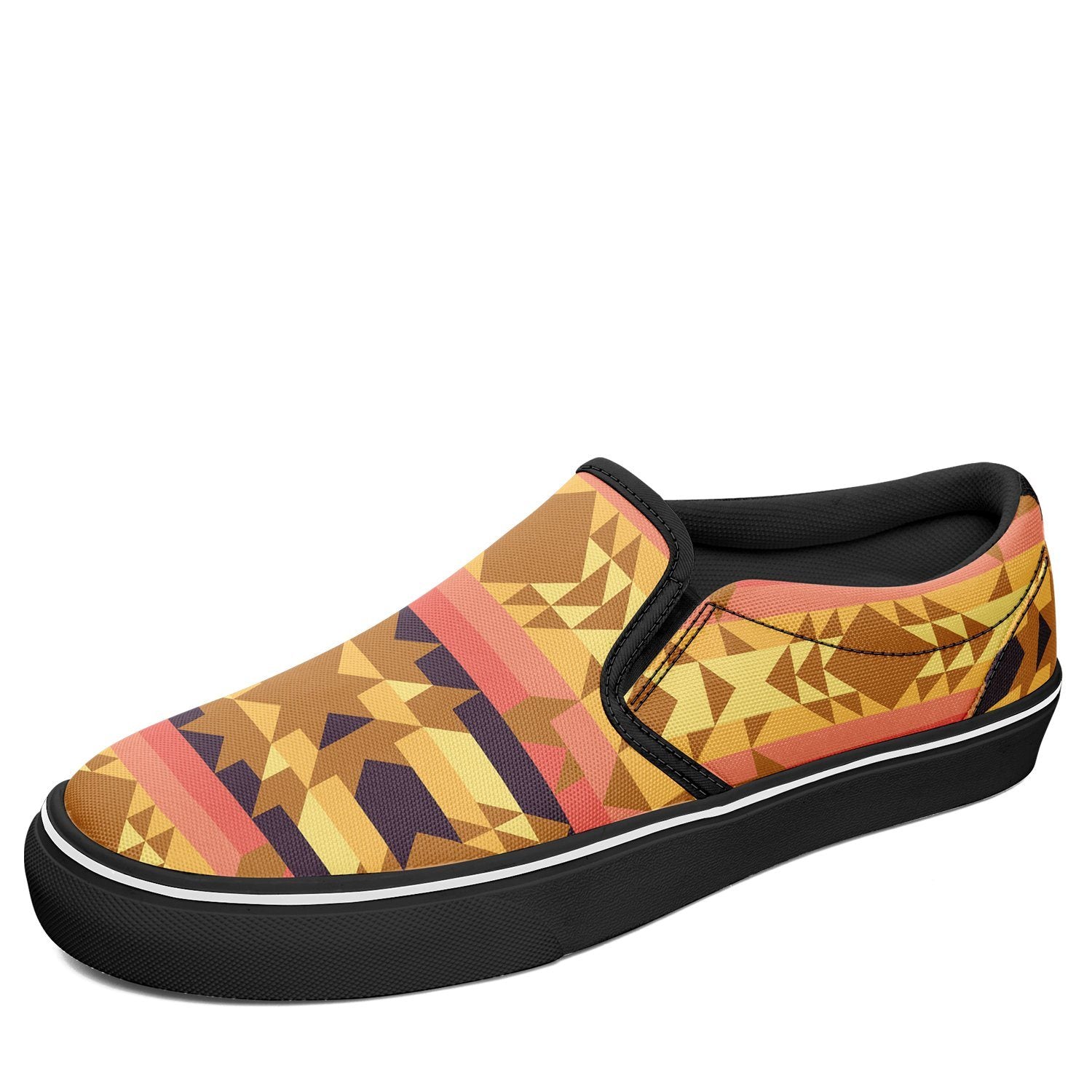 Infinite Sunset Otoyimm Kid's Canvas Slip On Shoes US Child 11 / Eur 28 / Black Sole