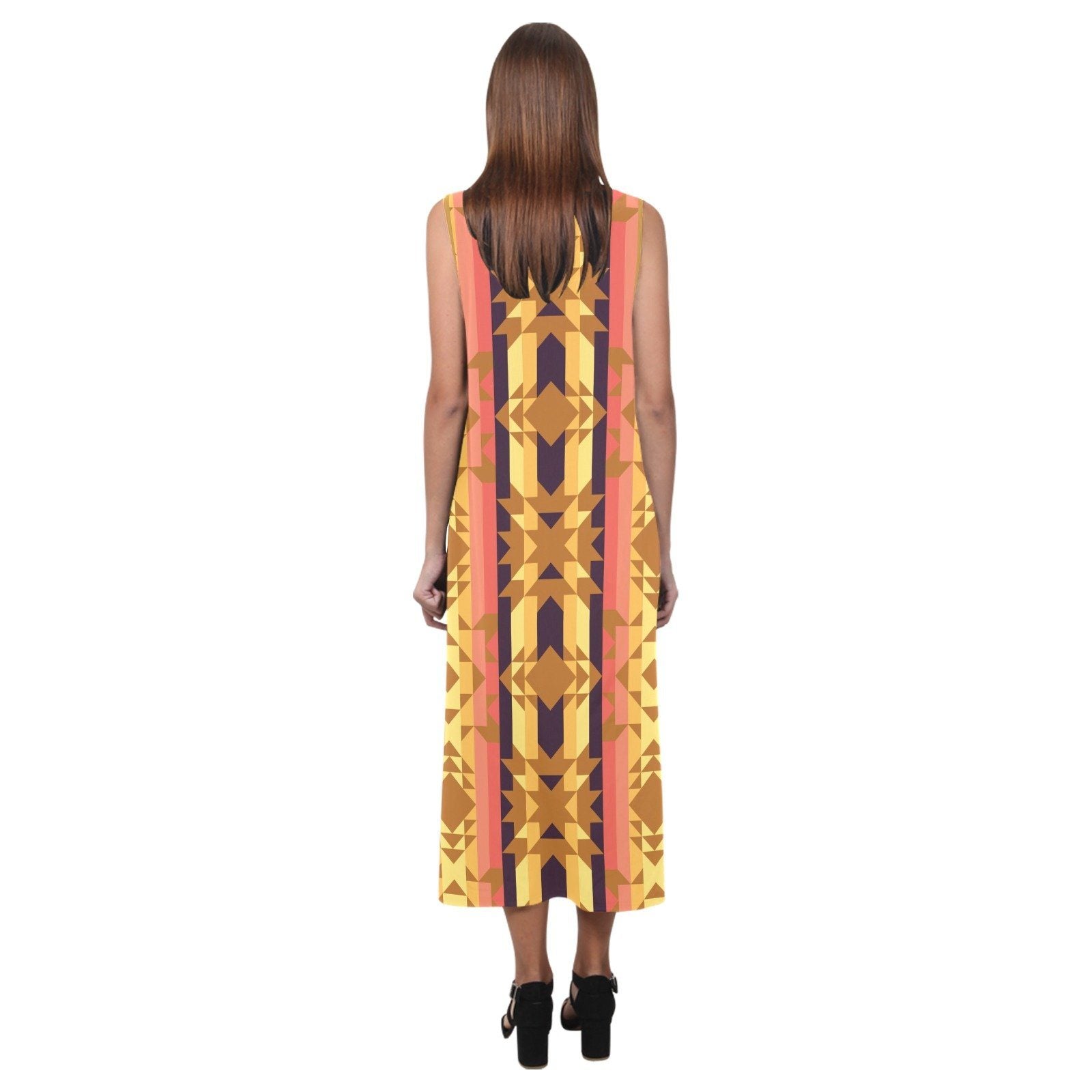 Infinite Sunset Phaedra Sleeveless Open Fork Long Dress (Model D08) dress e-joyer