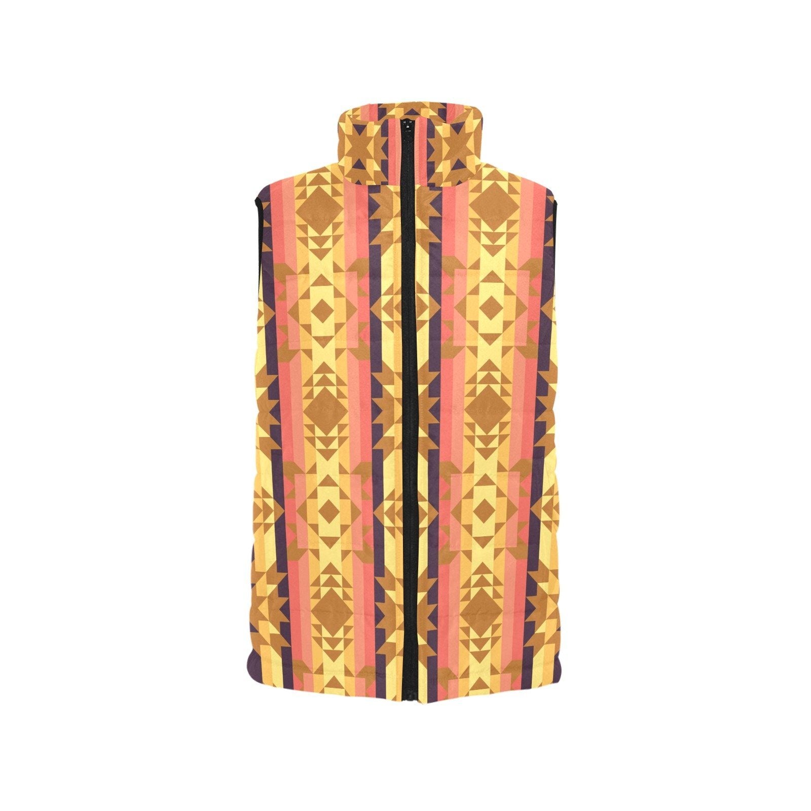 Infinite Sunset Women's Padded Vest Jacket (Model H44) Women's Padded Vest Jacket (H44) e-joyer