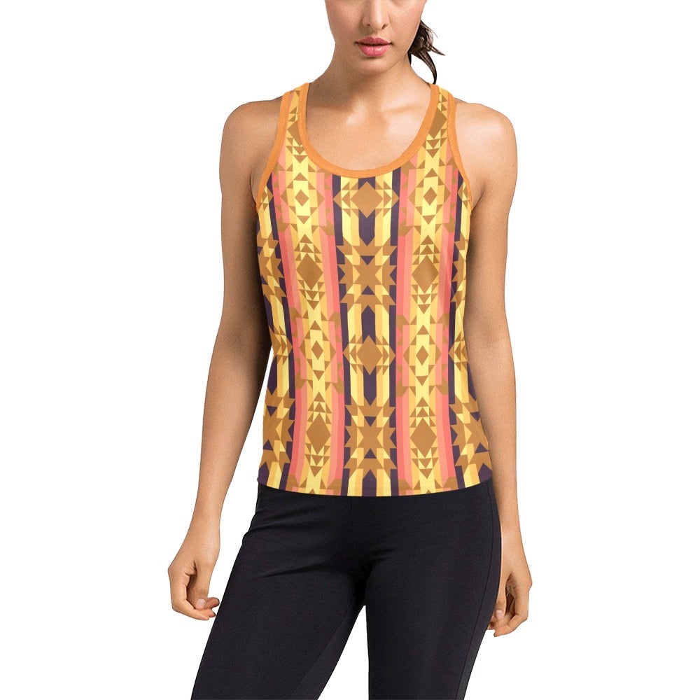 Infinite Sunset Women's Racerback Tank Top (Model T60) Racerback Tank Top (T60) e-joyer