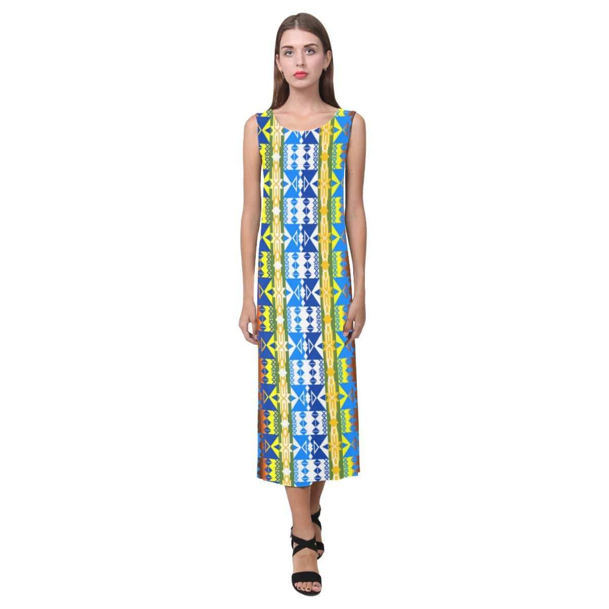 Inside the Council Lodge Phaedra Sleeveless Open Fork Long Dress (Model D08) Phaedra Sleeveless Open Fork Long Dress (D08) e-joyer
