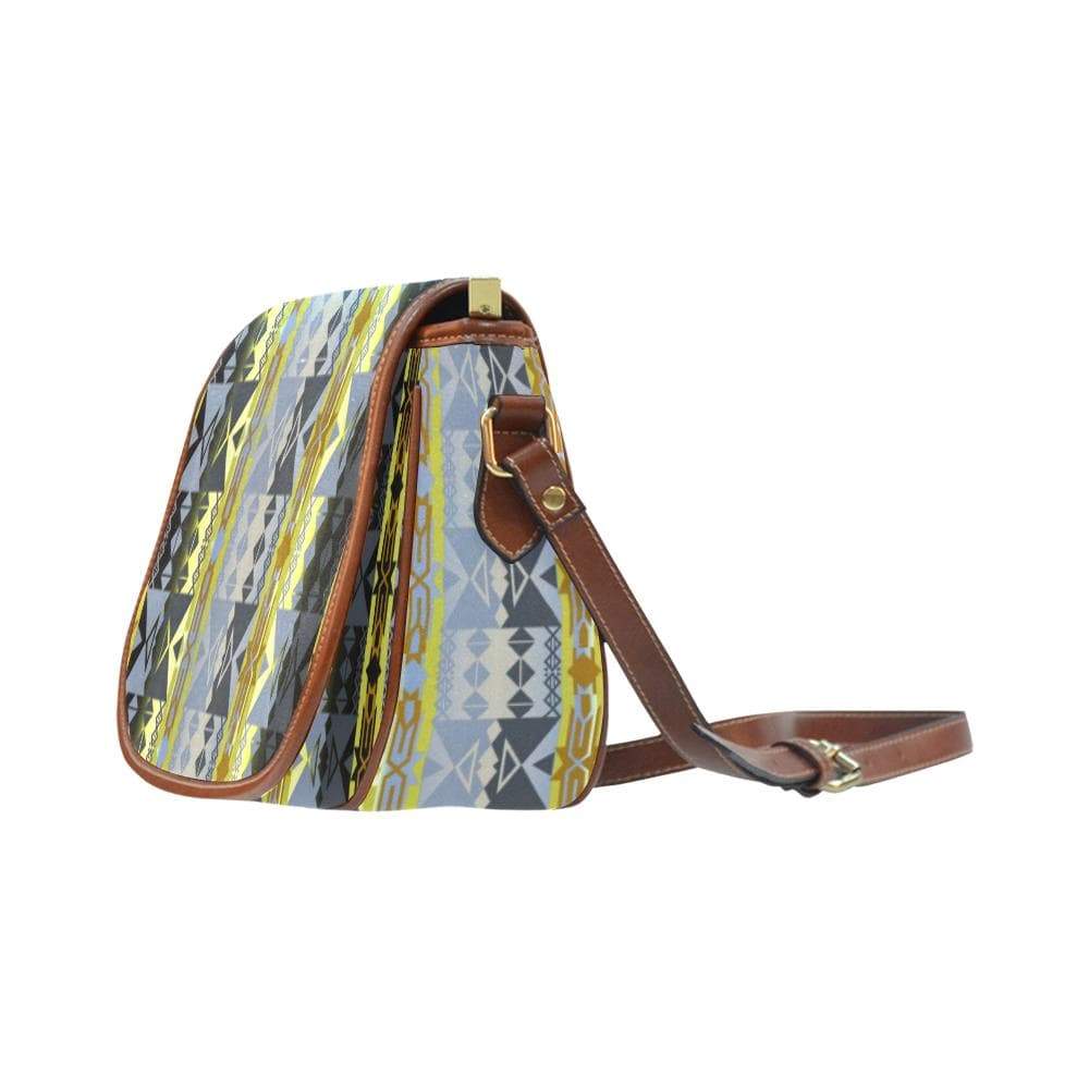 Inside the Deer Clan Lodge Saddle Bag/Small (Model 1649) Full Customization Saddle Bag/Small (Full Customization) e-joyer