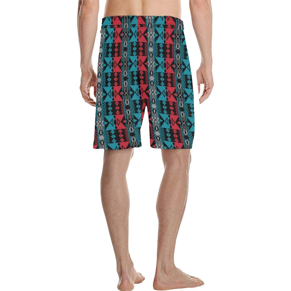 Inside the Lodge Men's All Over Print Casual Shorts (Model L23) Men's Casual Shorts (L23) e-joyer 