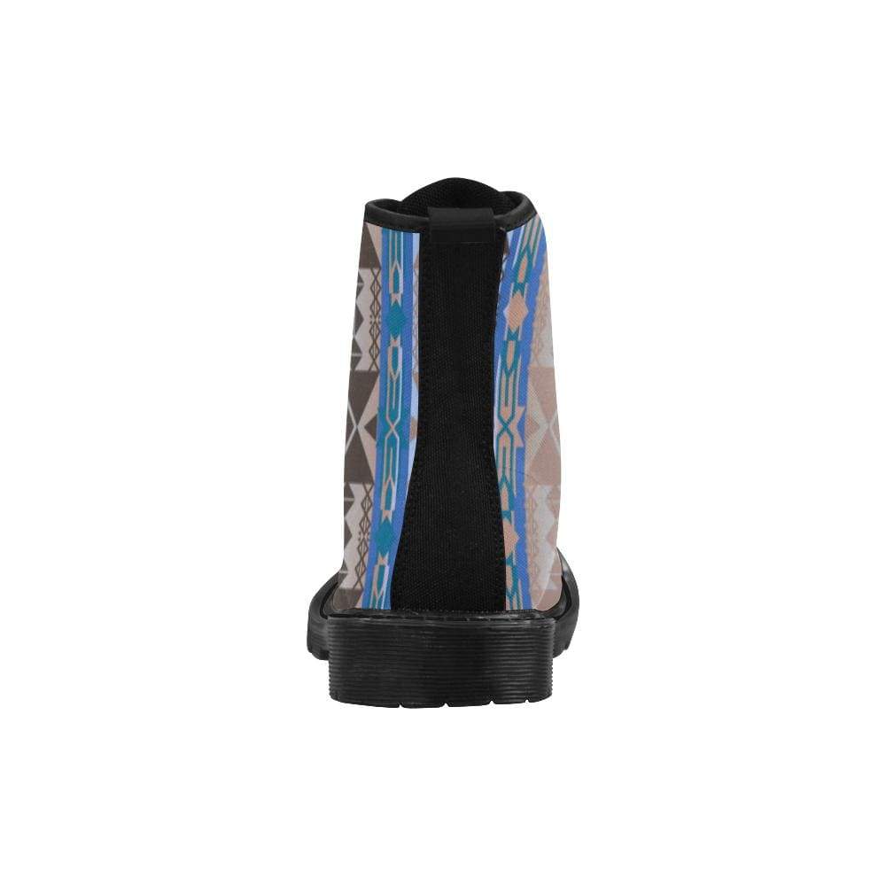 Inside the Paint Clan Lodge Boots for Men (Black) (Model 1203H) Martin Boots for Men (Black) (1203H) e-joyer