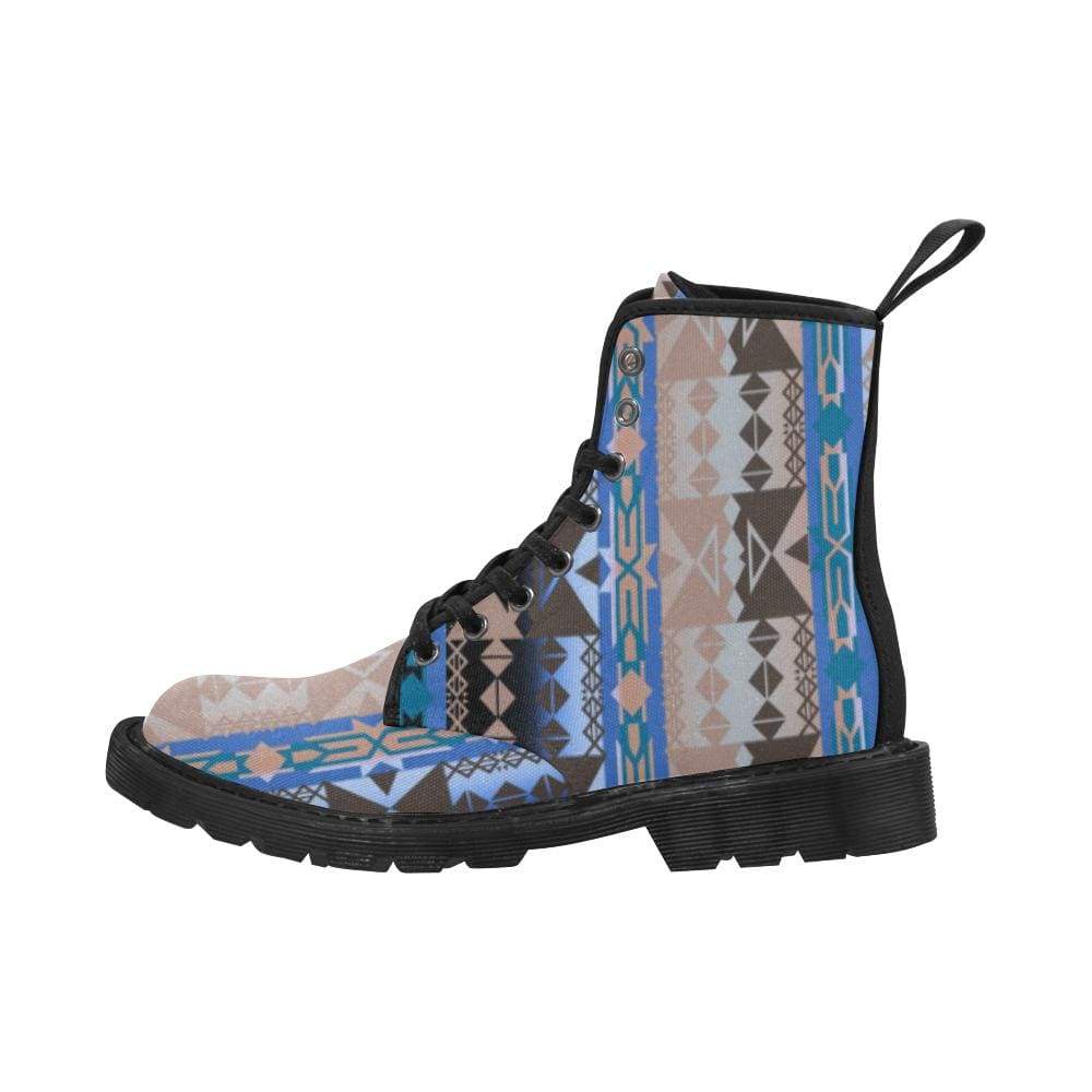 Inside the Paint Clan Lodge Boots for Men (Black) (Model 1203H) Martin Boots for Men (Black) (1203H) e-joyer