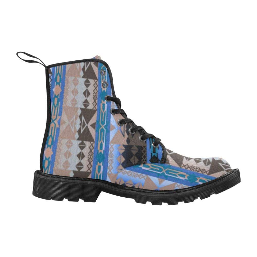 Inside the Paint Clan Lodge Boots for Men (Black) (Model 1203H) Martin Boots for Men (Black) (1203H) e-joyer
