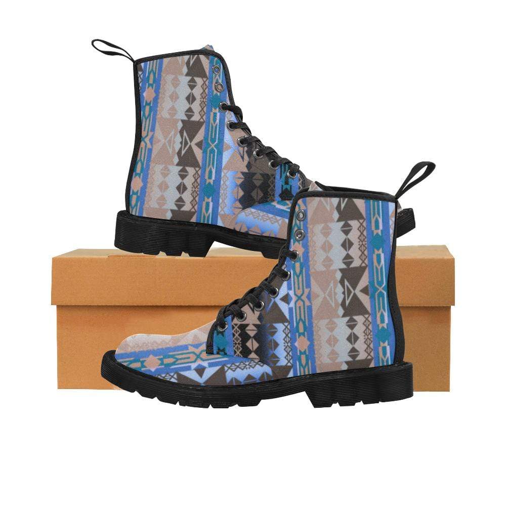 Inside the Paint Clan Lodge Boots for Men (Black) (Model 1203H) Martin Boots for Men (Black) (1203H) e-joyer